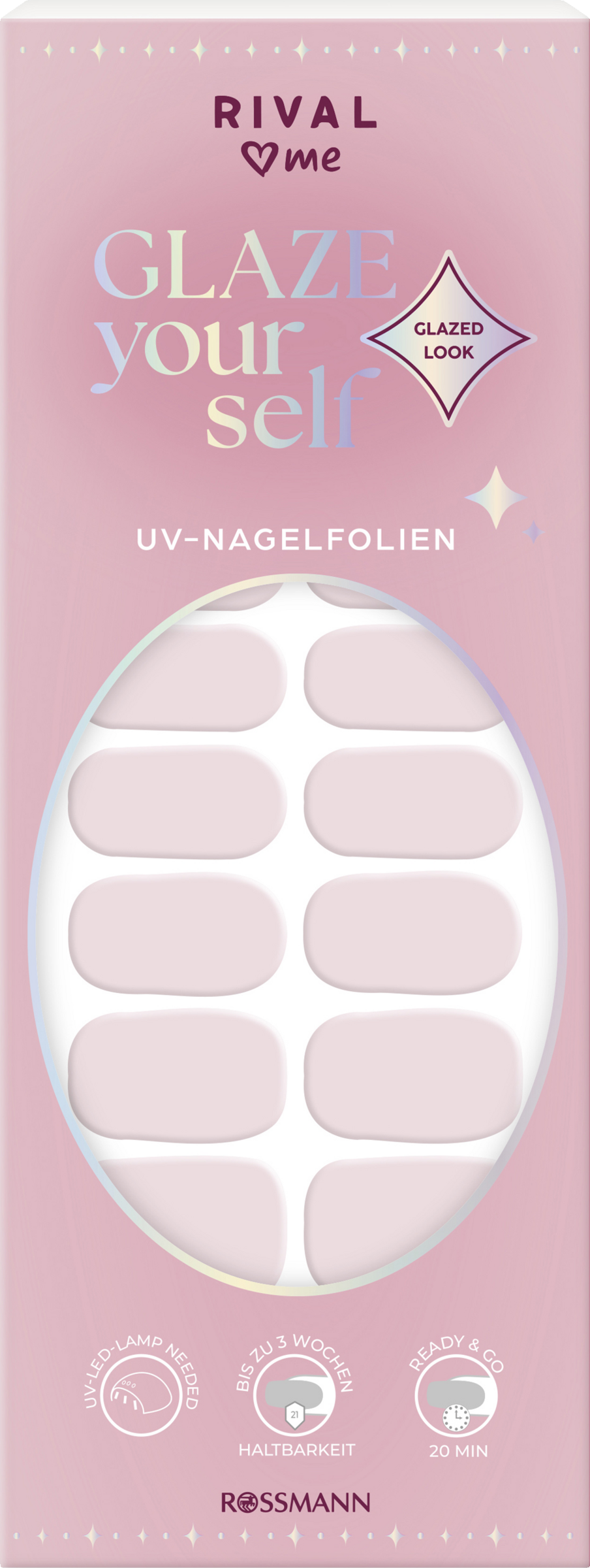 RIVAL loves me UV-Nagelfolien Glaze Yourself