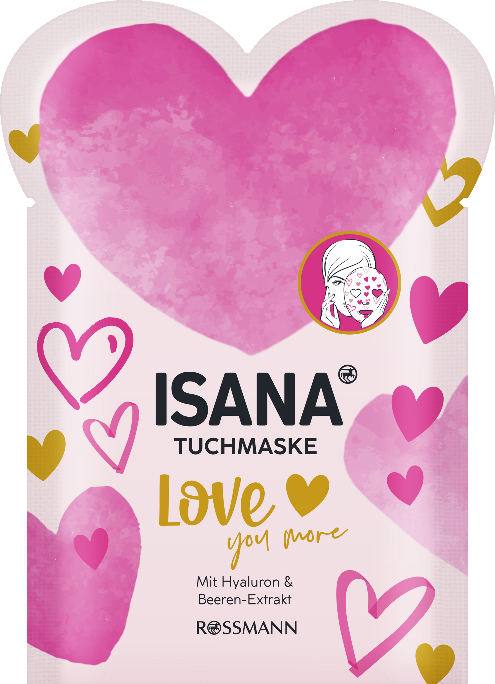 ISANA Tuchmaske Love you more