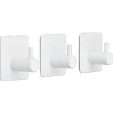 Selbstklebende Wandhaken 3er-Set weiß