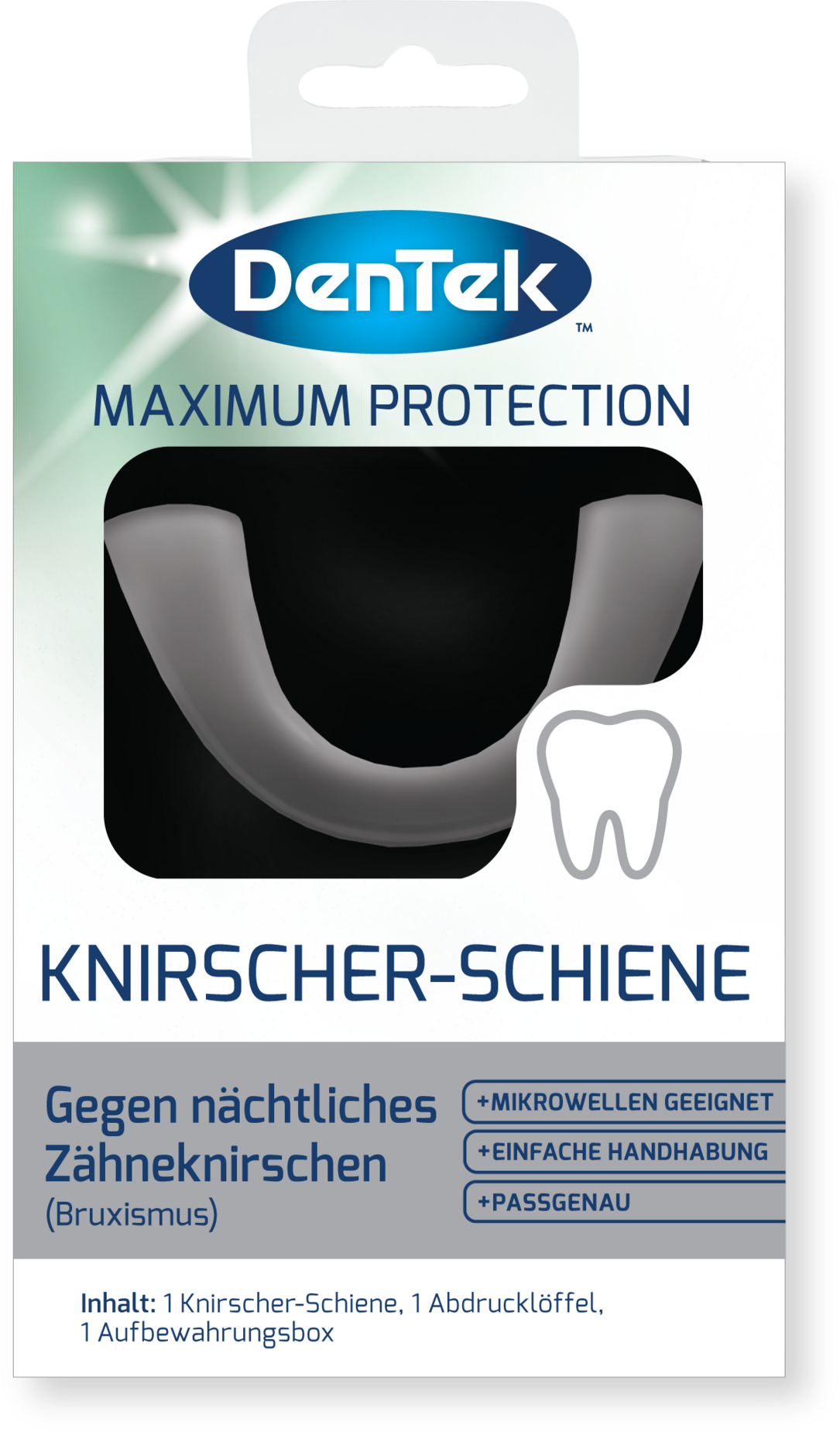 DenTek DenTek Maximum Protection Knirscher-Schiene, individuell anpassbar, 1 Stück