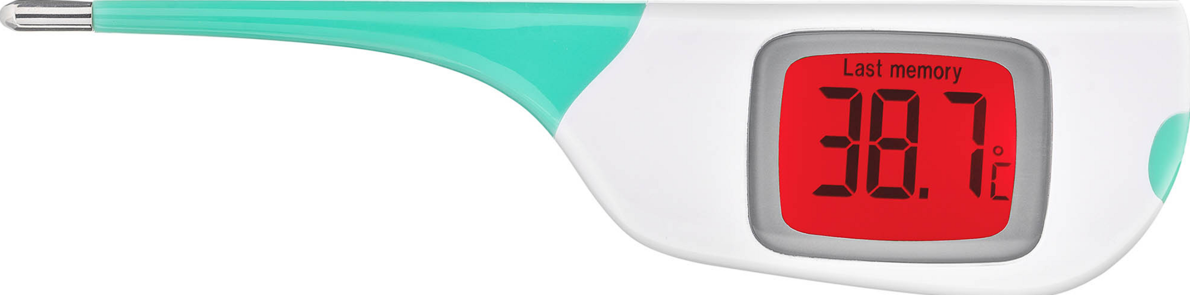 ميزان حرارة رقمي ملون، بلون أخضر نعناعي/أبيض 5