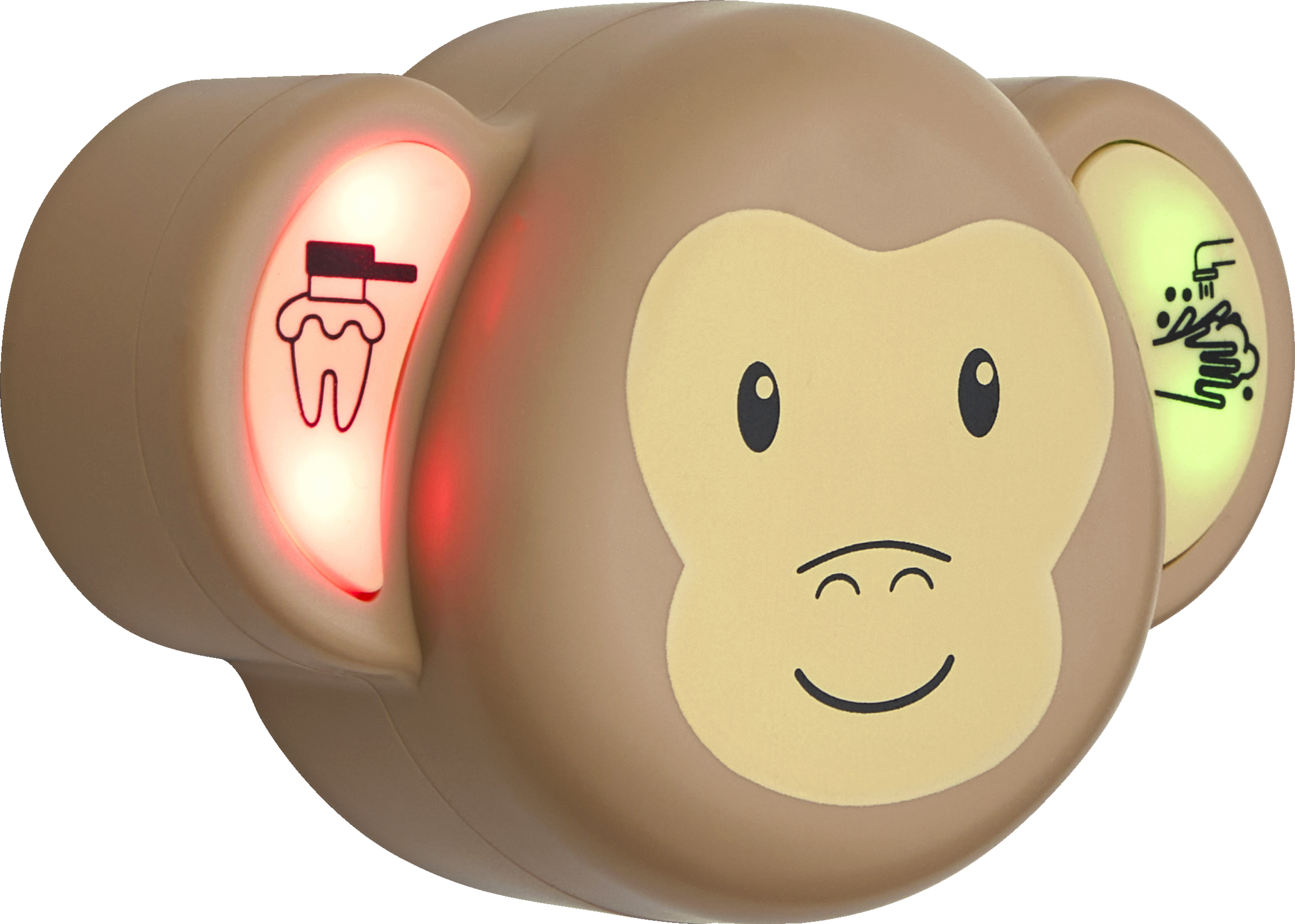 مؤقت تنظيف الأسنان وغسيل اليدين على شكل قرد