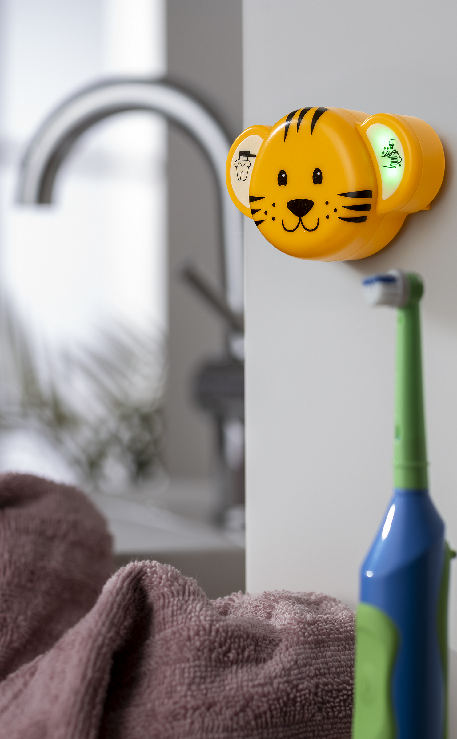 مؤقت تنظيف الأسنان وغسل اليدين على شكل نمر 3