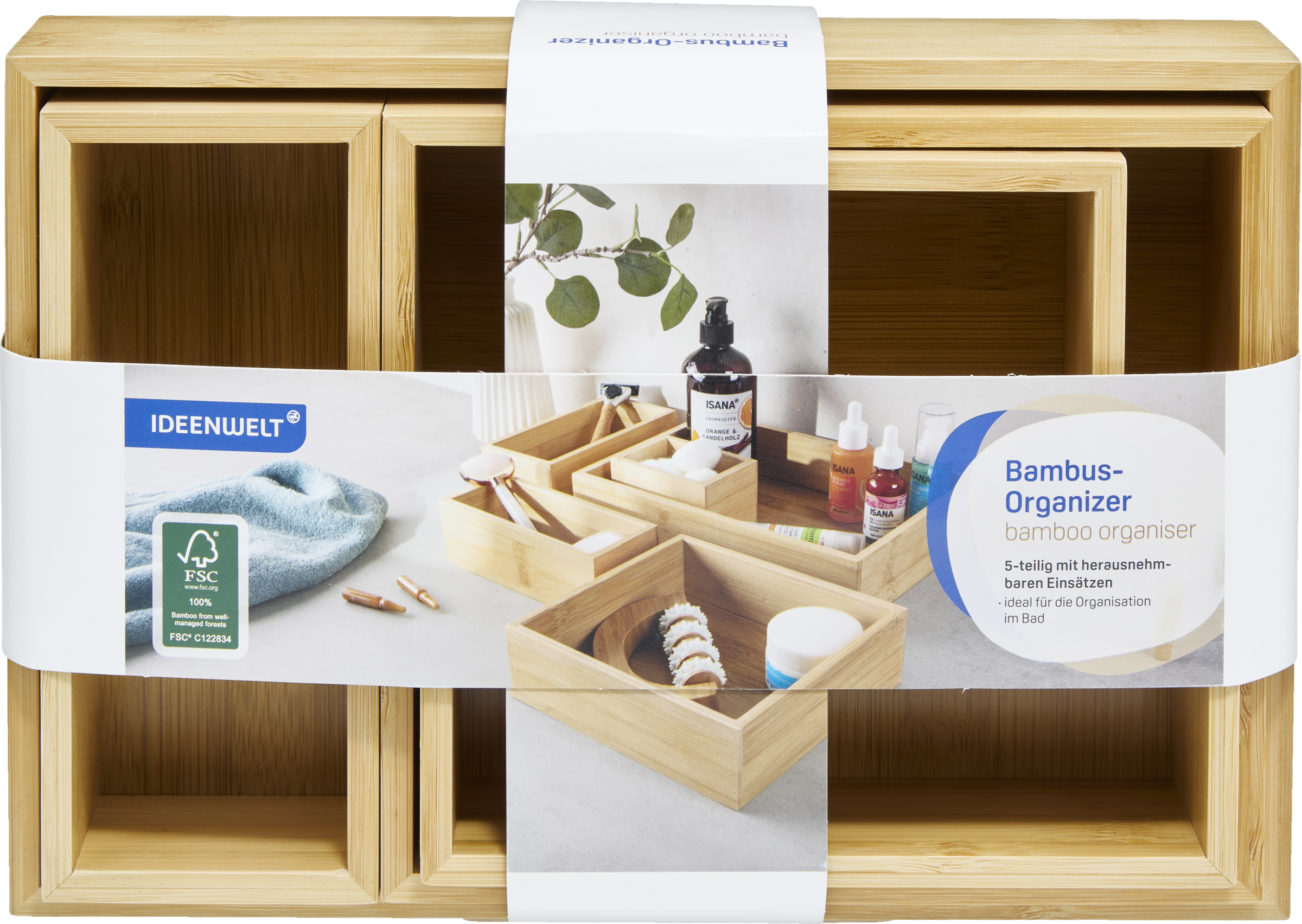 Bambus-Organizer 5-tlg.