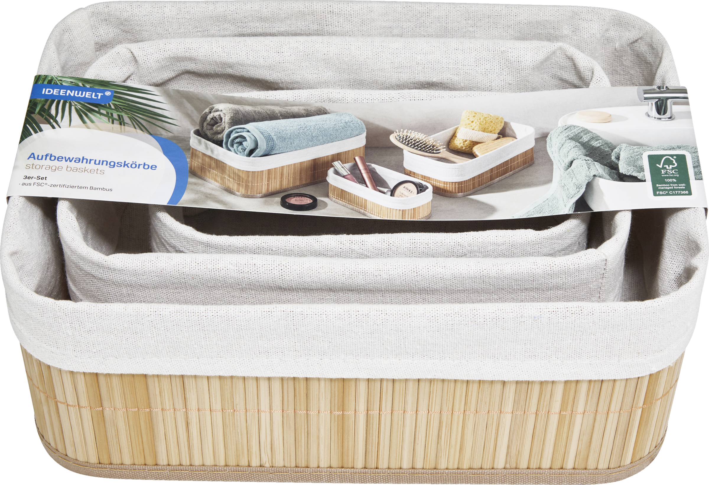 Aufbewahrungskörbe 3er-Set