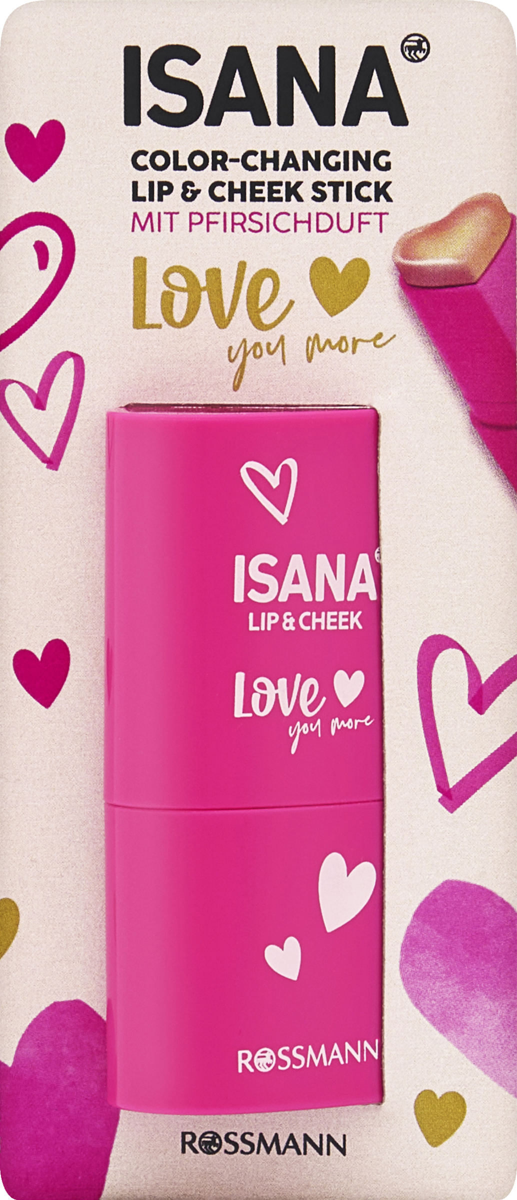 ISANA Color-Changing Lip & Cheek Stick Love you more