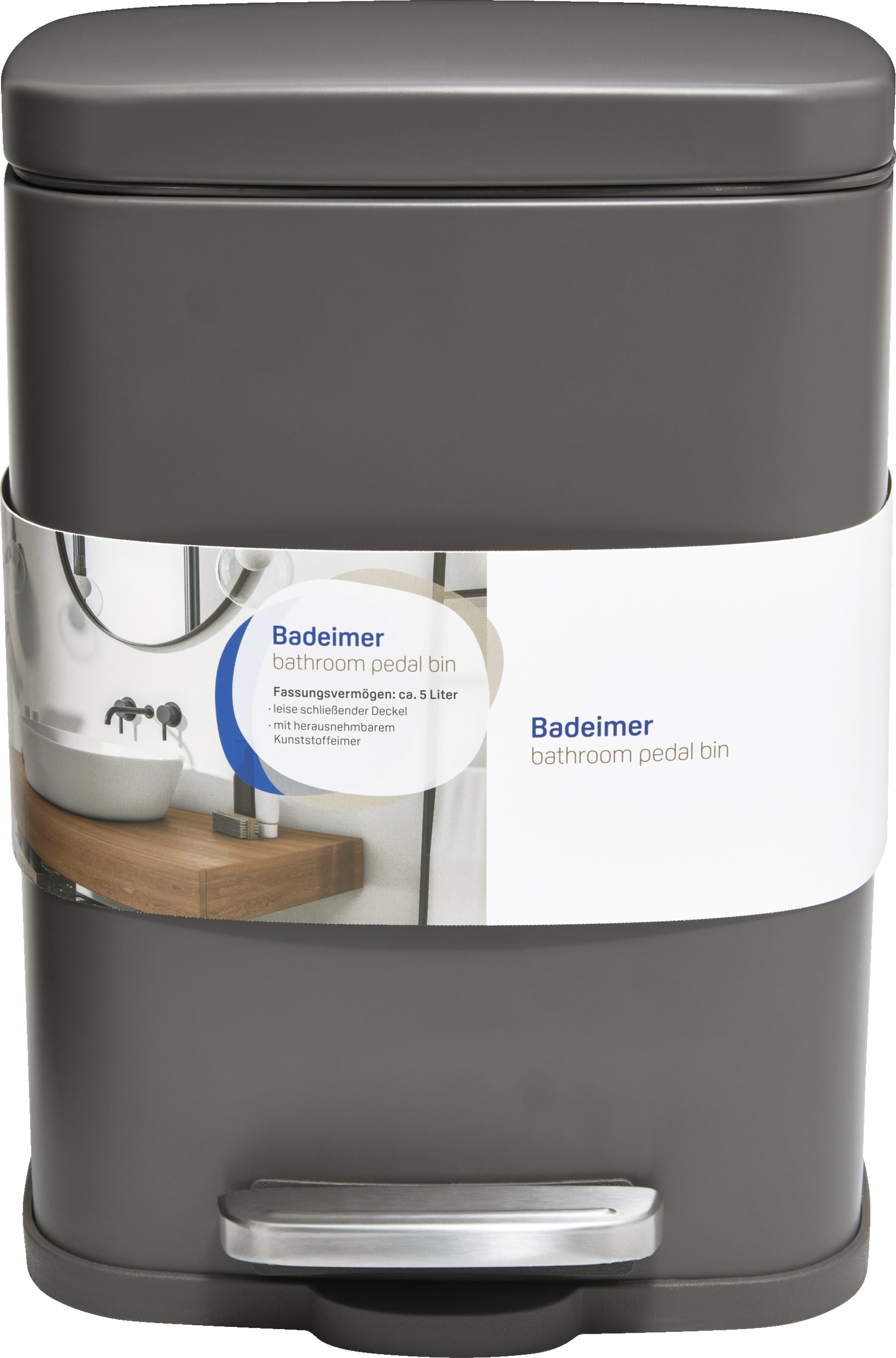 IDEENWELT Badeimer anthrazit