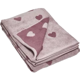 Duschtuch Herzen 70x140cm rosa