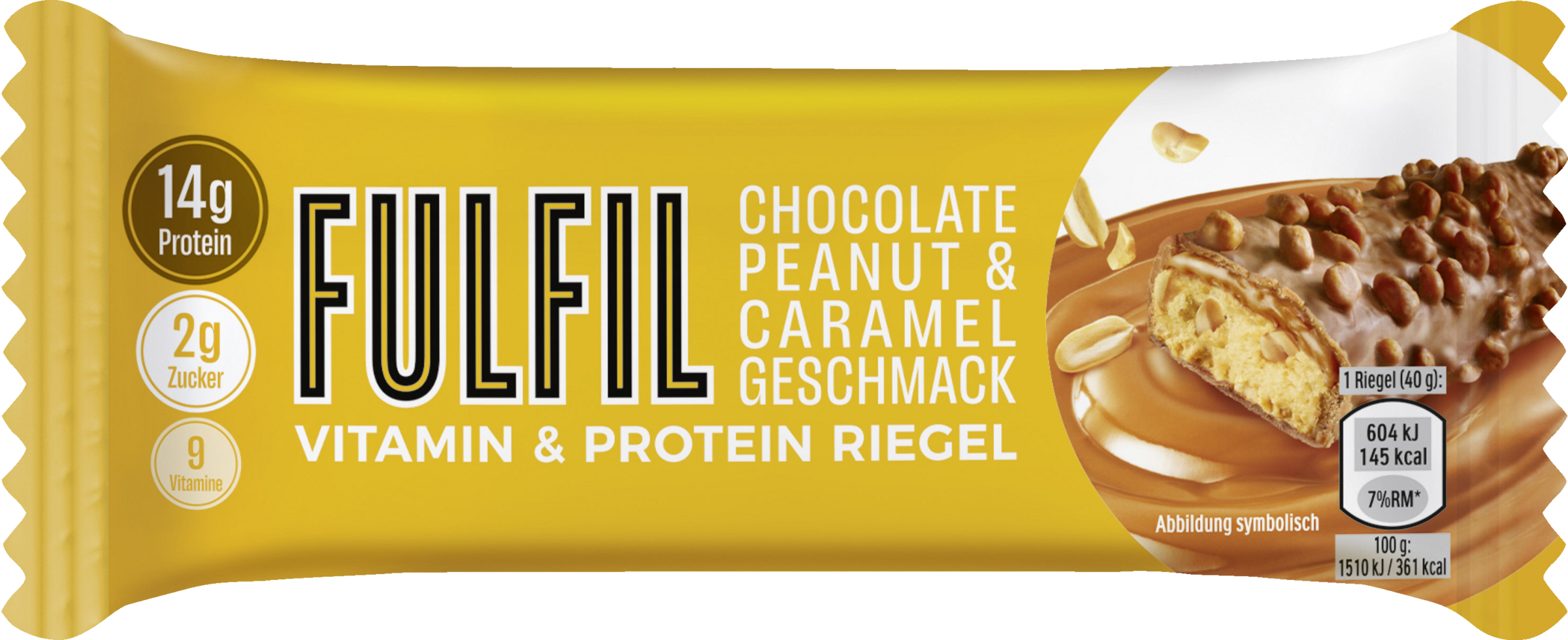 FULFIL Vitamin- & Proteinriegel Chocolate Peanut & Caramel
