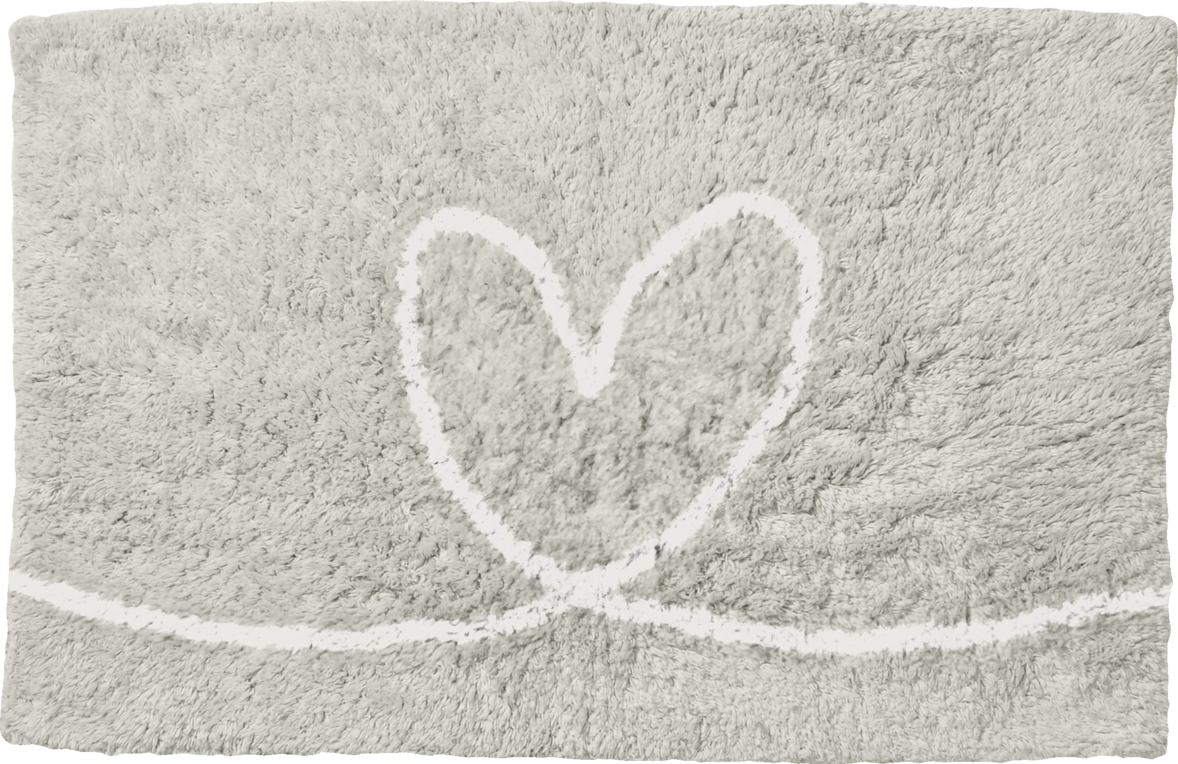 Badteppich 50x80cm grau