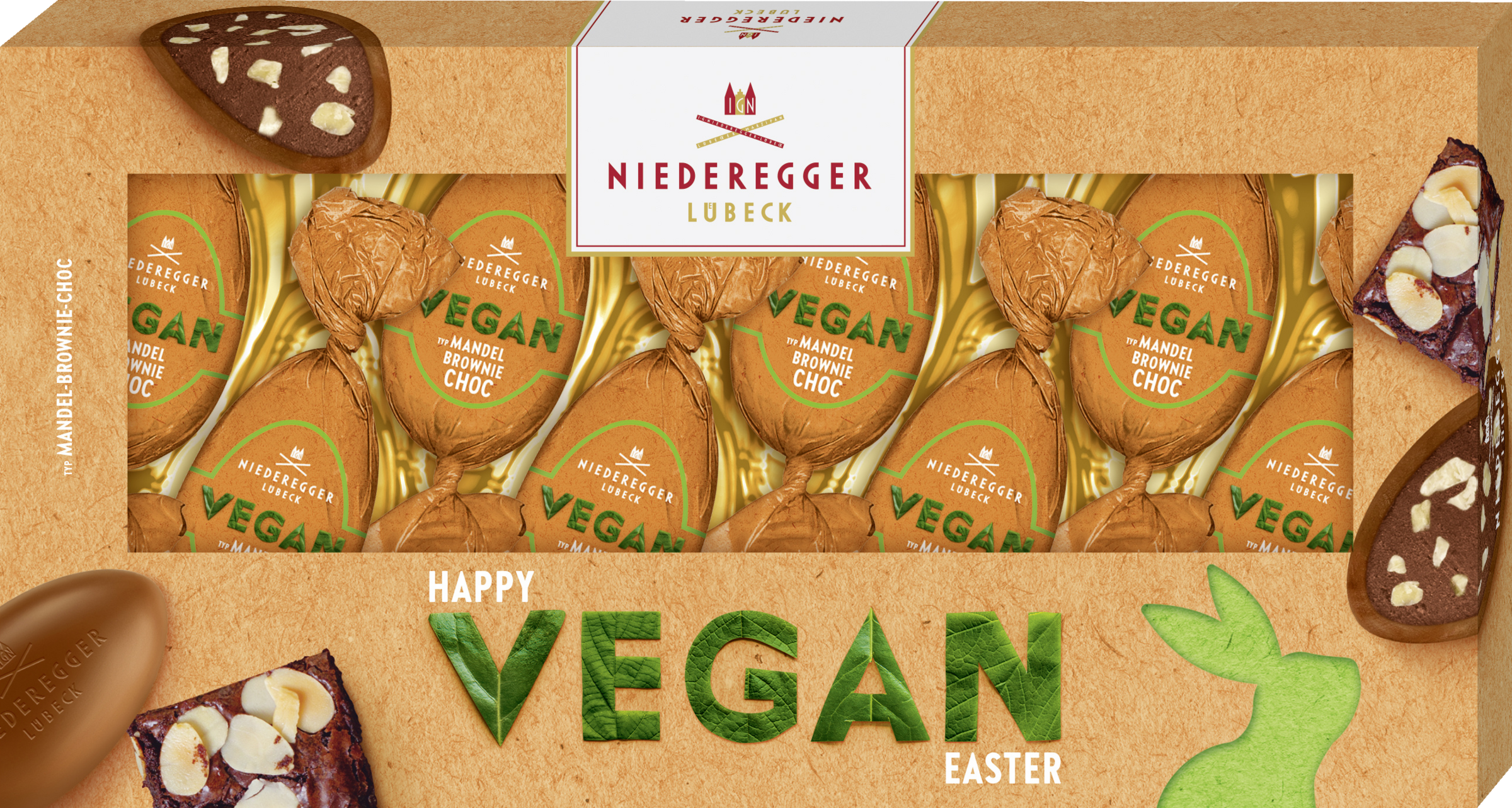 Niederegger VEGAN Typ Mandel Brownie Choc Eier