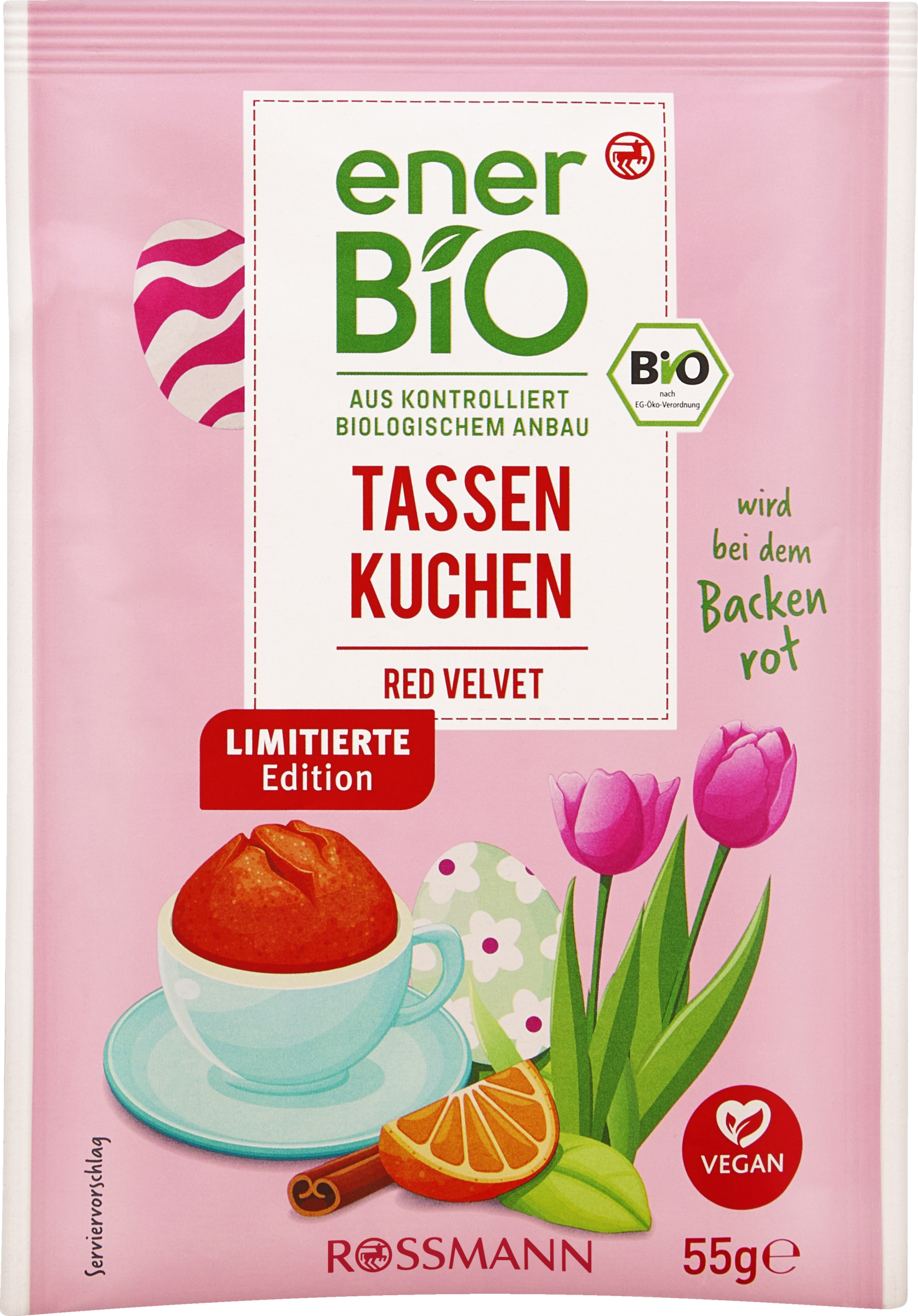 enerBiO Tassenkuchen Red Velvet