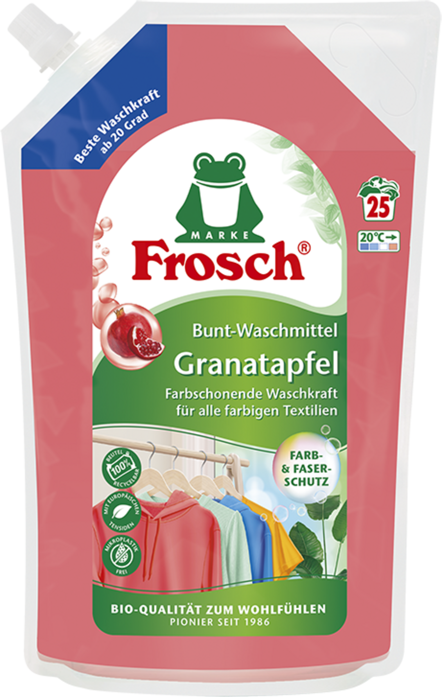 Bunt-Waschmittel Granatapfel Nachfüllbeutel 25WL