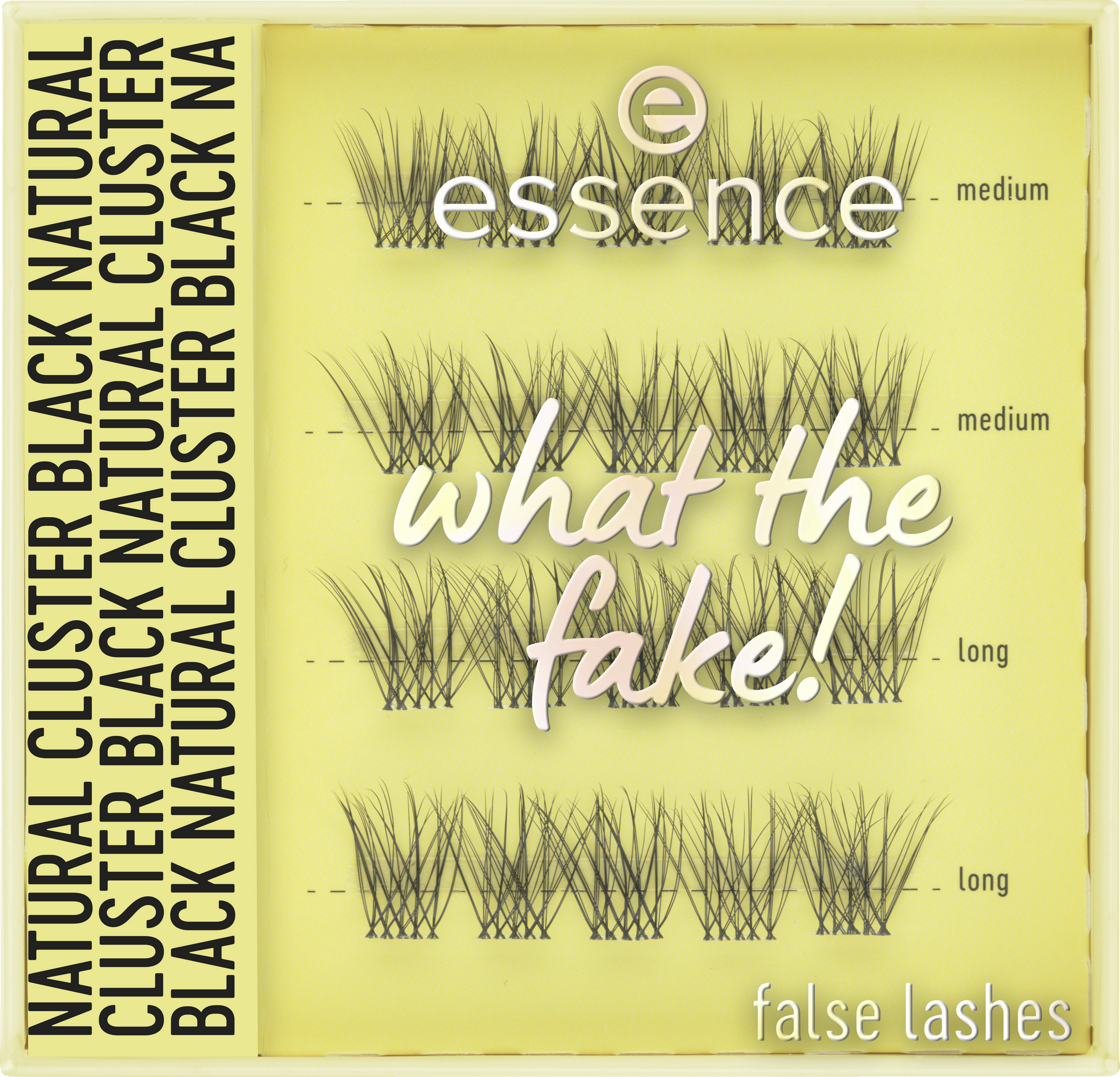essence what the fake! false lashes 06 natural cluster black