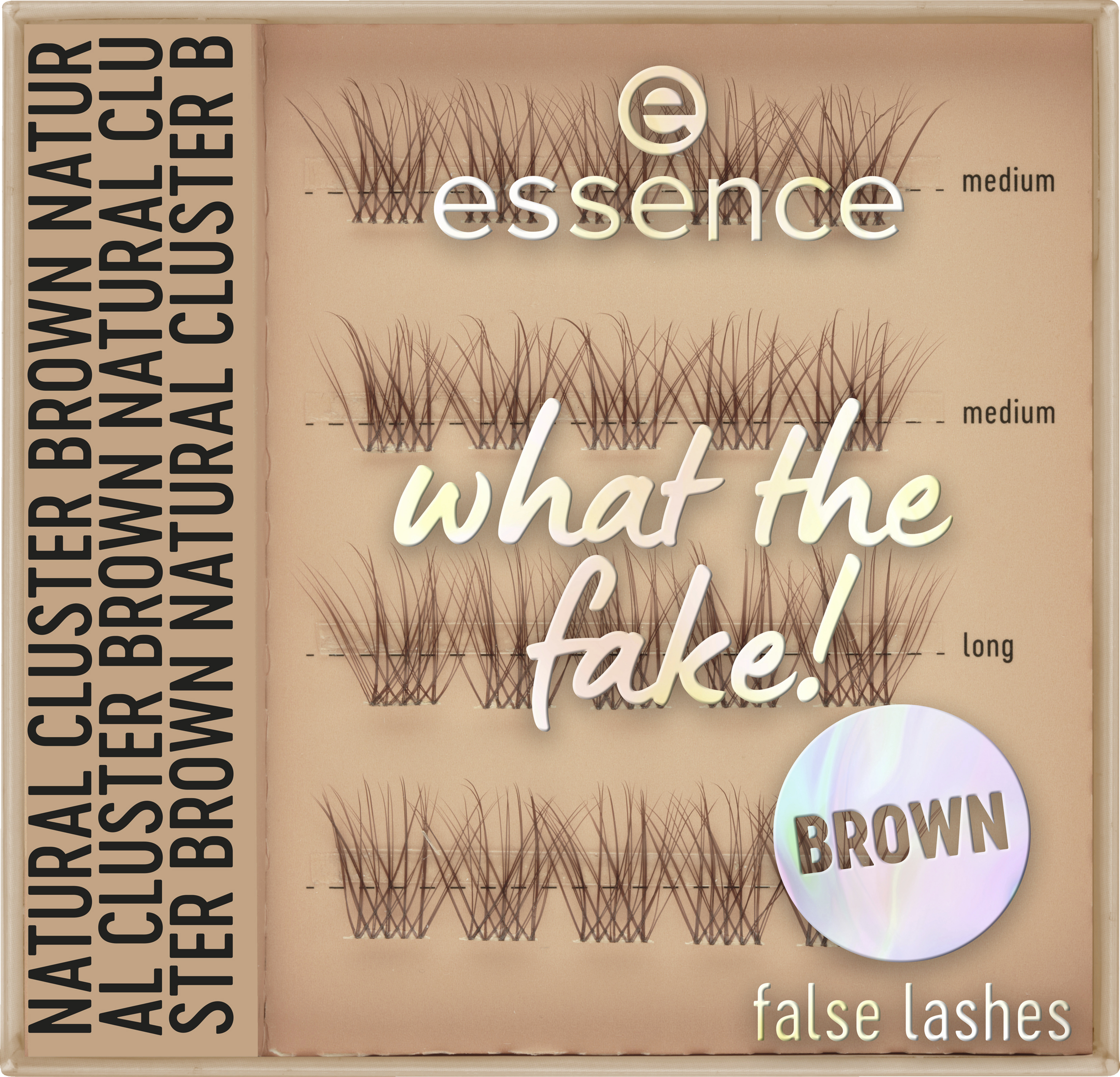 essence what the fake! false lashes 05 natural cluster brown