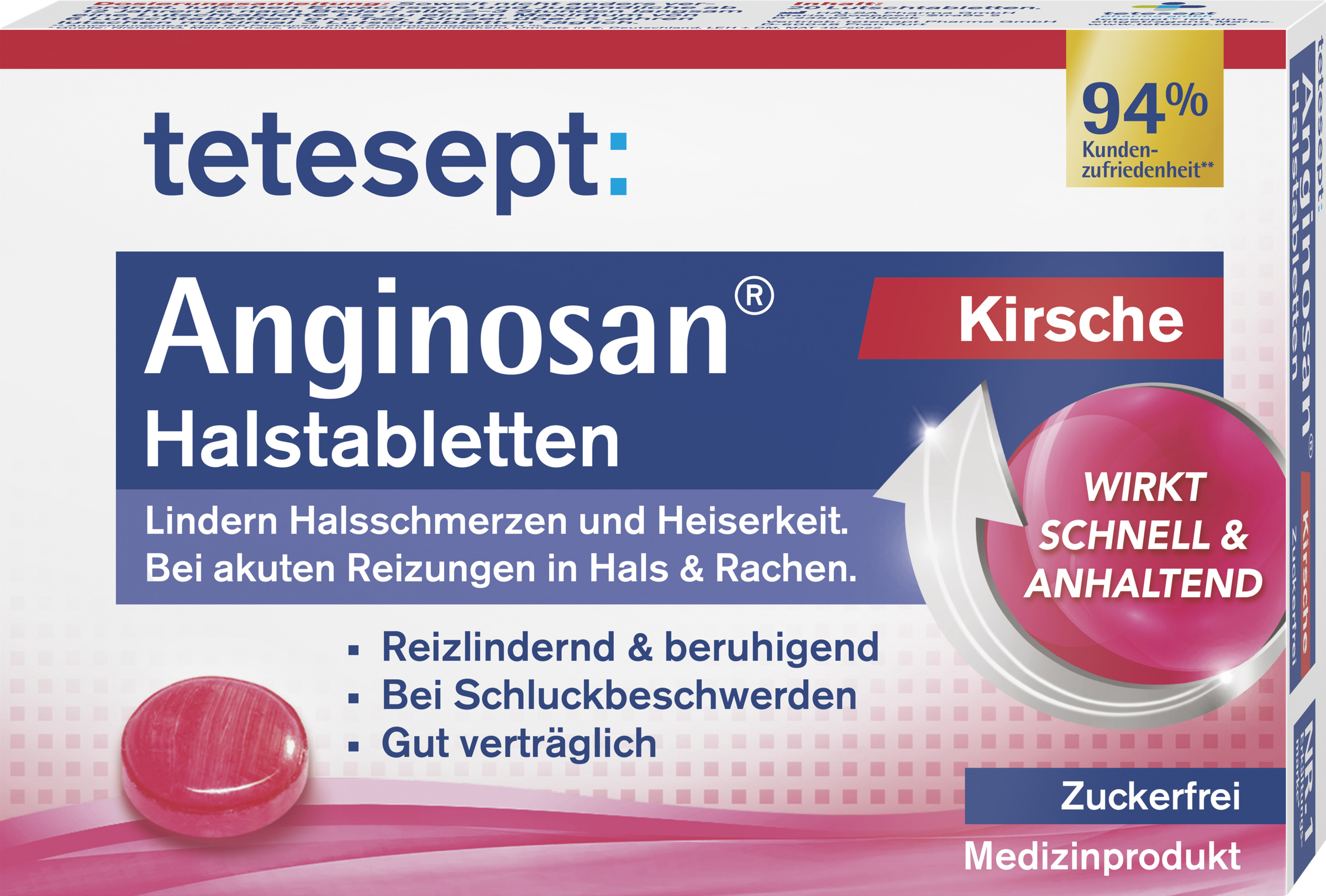 tetesept Anginosan Halstabletten Kirsche zuckerfrei