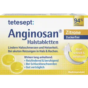 أقراص أنجينوسان للحلق - ليمون - خالية من السكر