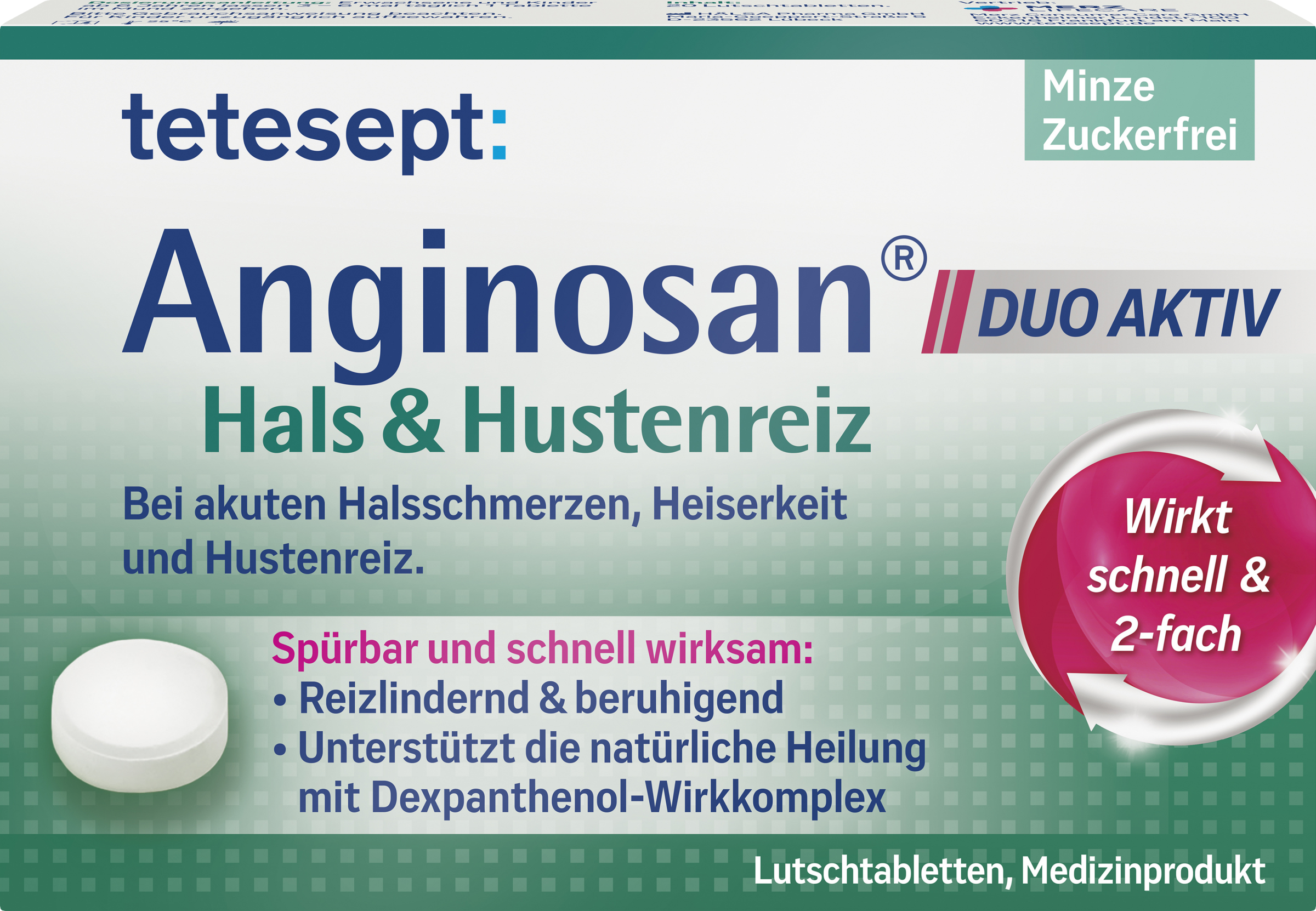 tetesept Anginosan Hals & Hustenreiz Lutschtabletten Minze