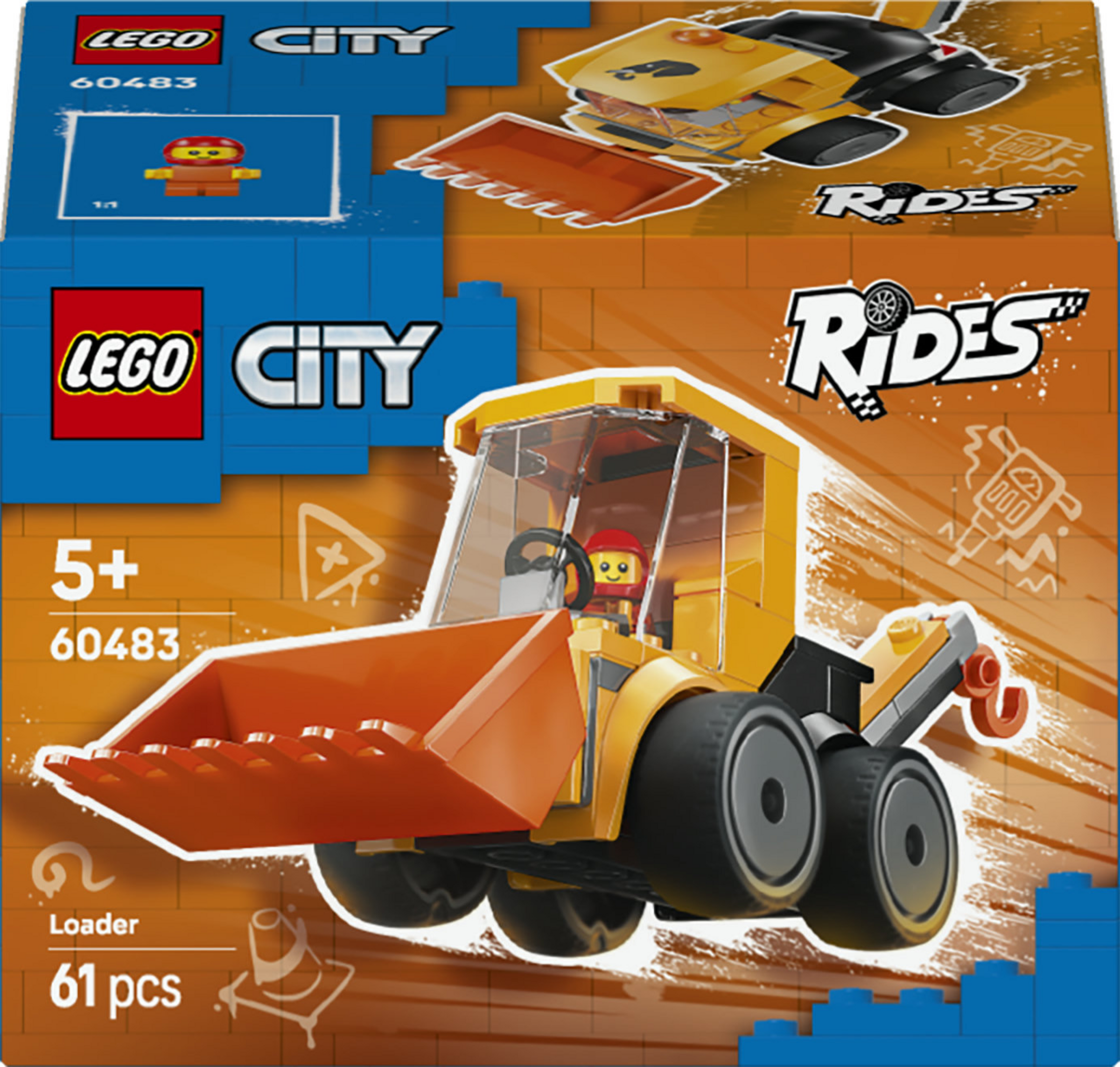 LEGO CITY 60483 Coole Flitzer Radlader