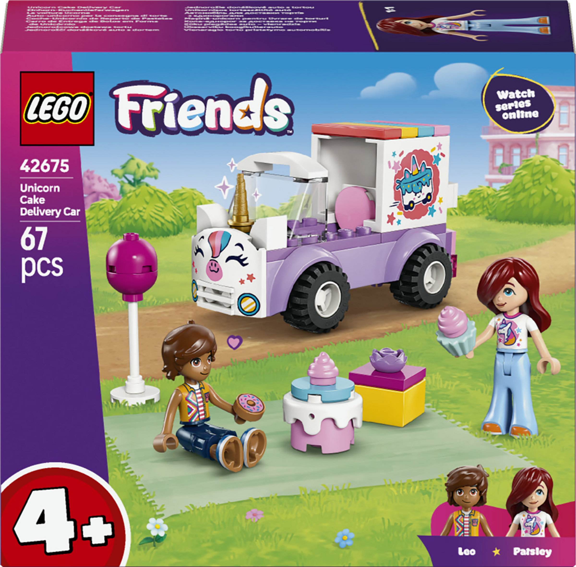 LEGO Friends 42675 Einhorn-Kuchenlieferwagen