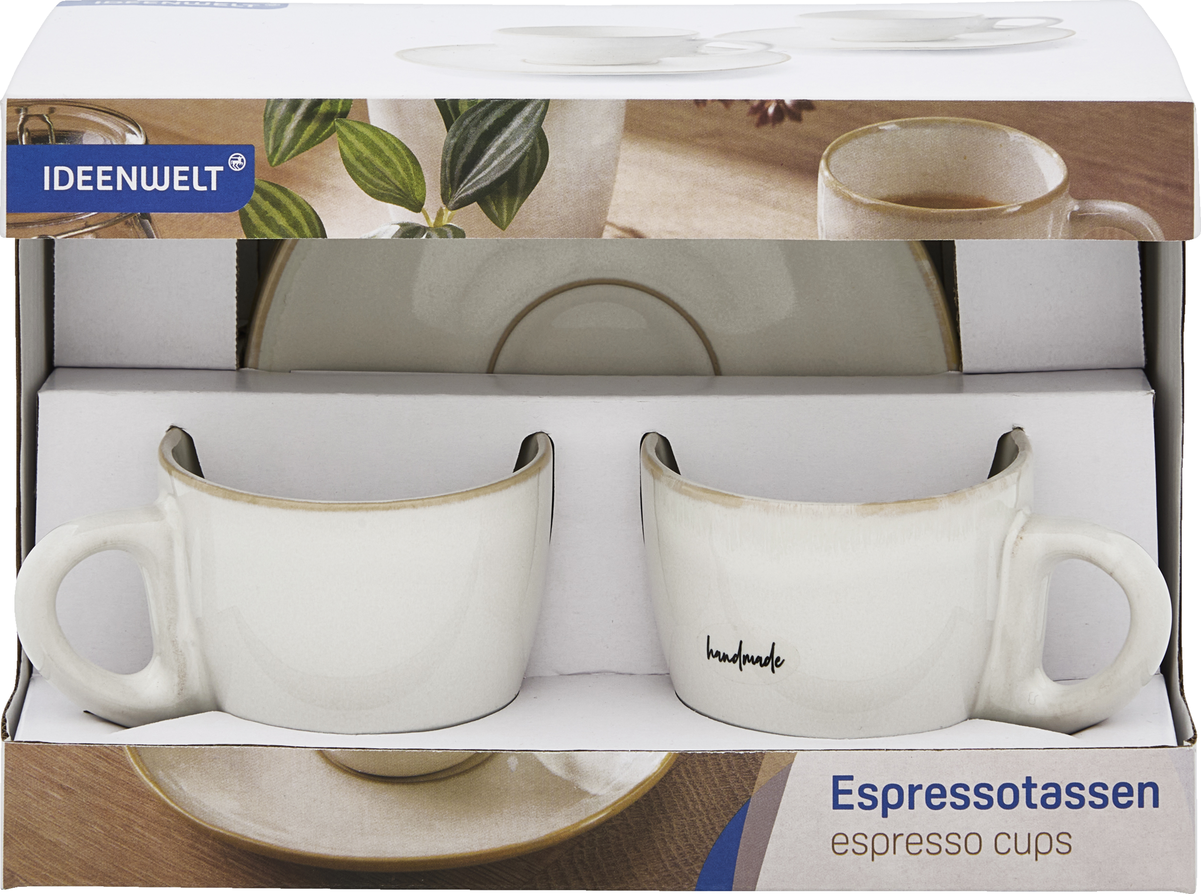 Espressotassen 2er-Set creme
