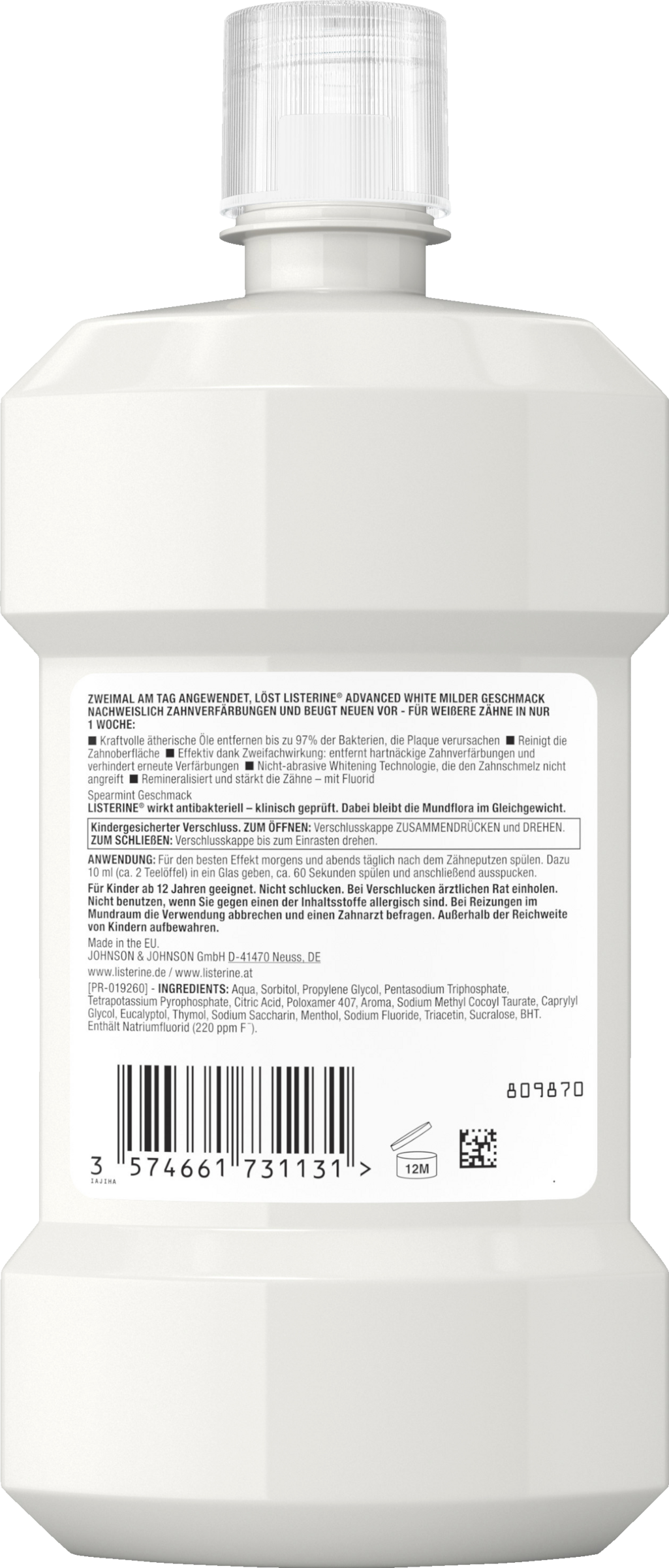 غسول الفم Advanced White 4