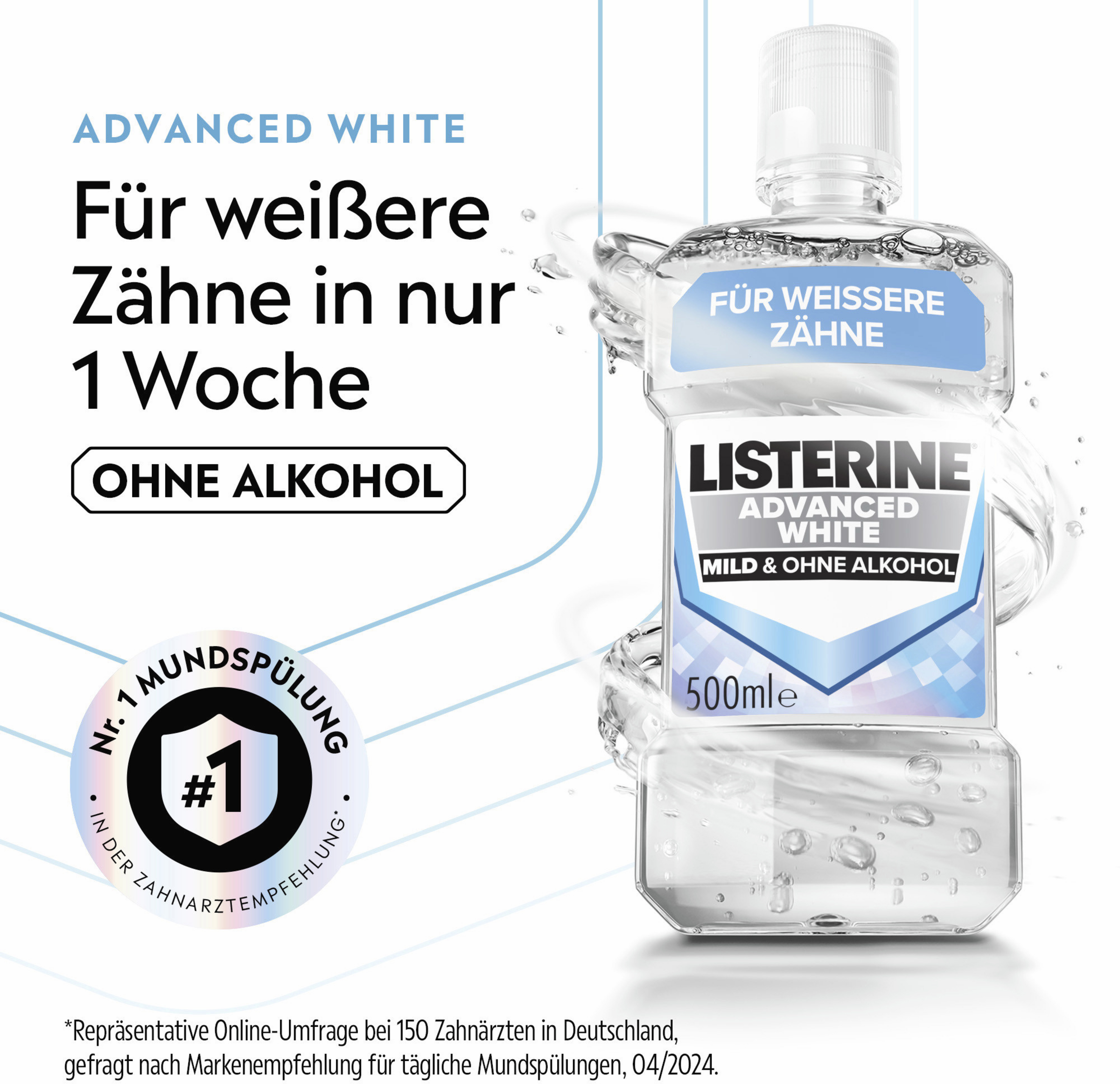 غسول الفم Advanced White 8