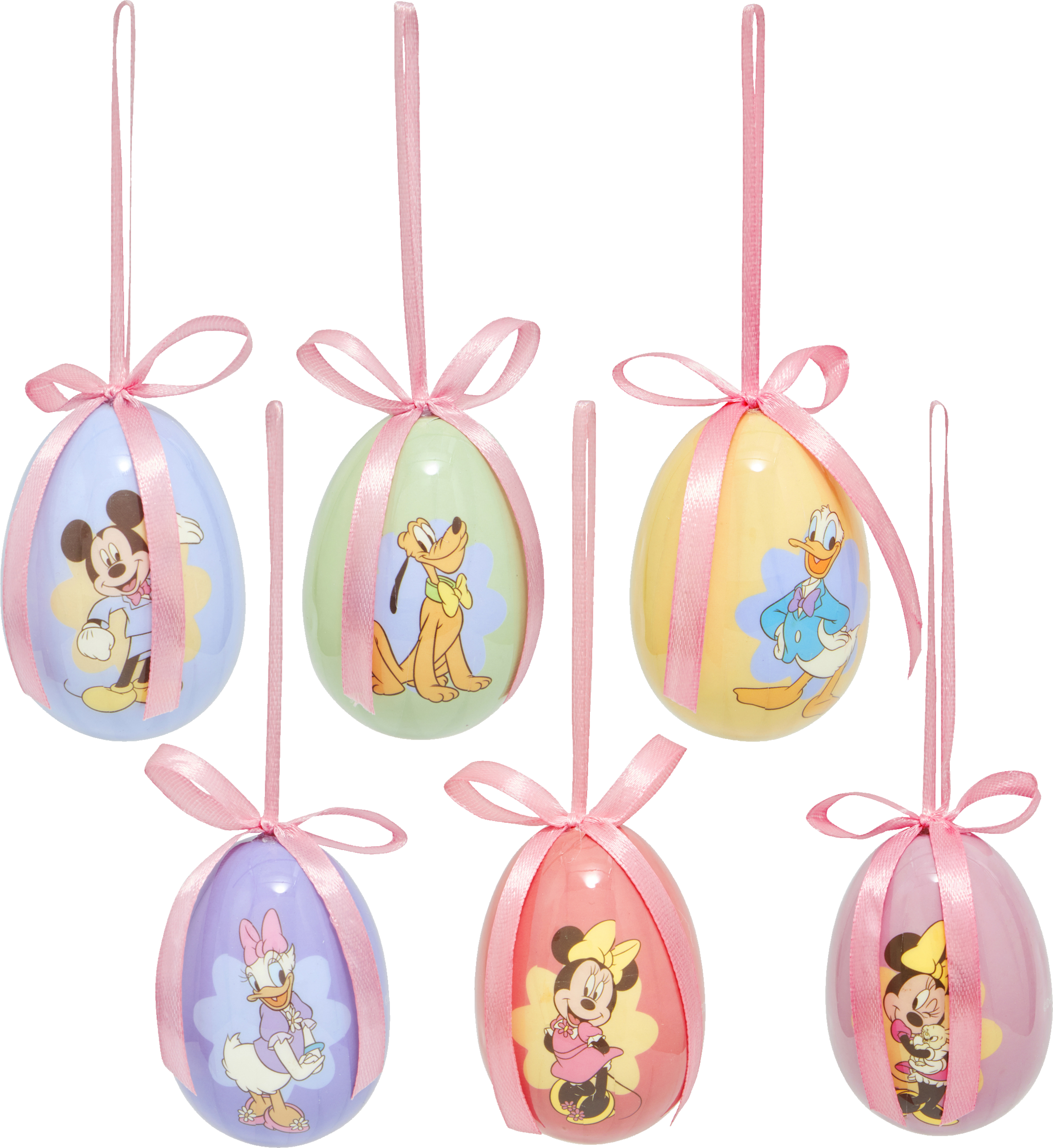 IDEENWELT 6er Set Deko-Eier Disney Mickey