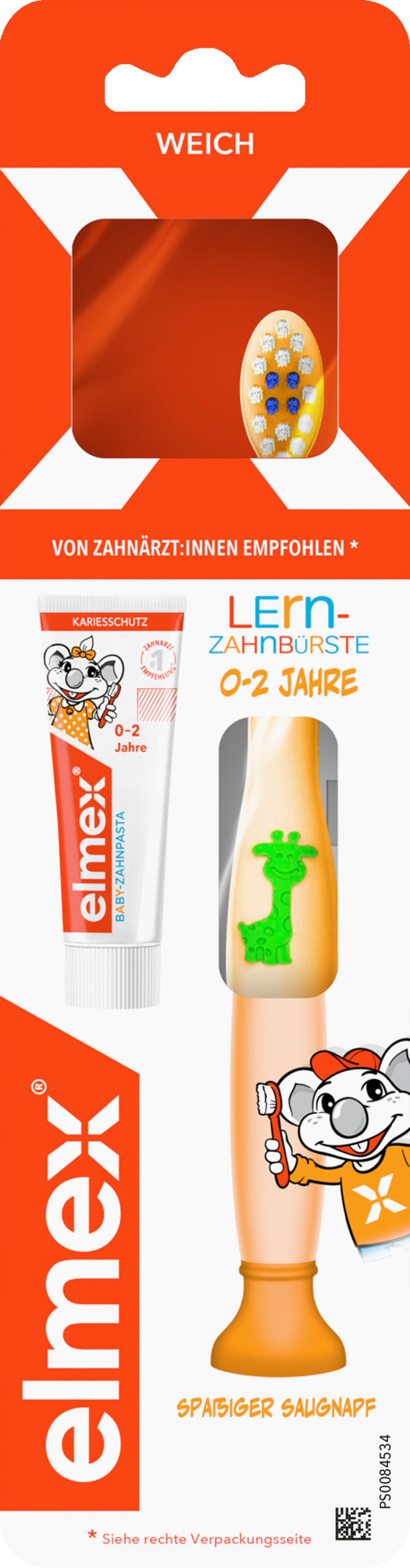 elmex Lern-Zahnbürste Weich 0-2 Jahre weich