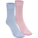 2er Set Glitzersocken hellblau/rosa Gr. 35/38