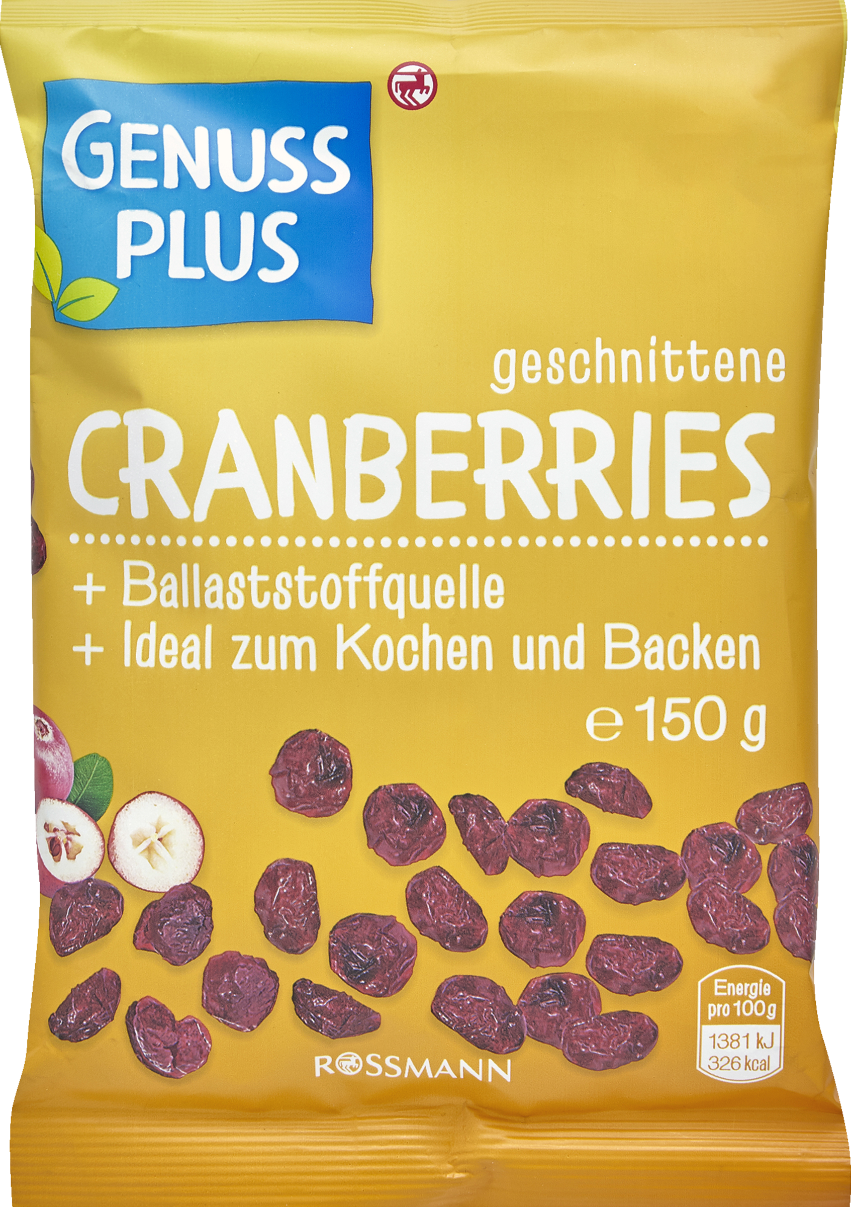 GENUSS PLUS geschnittene Cranberries online kaufen | rossmann.de