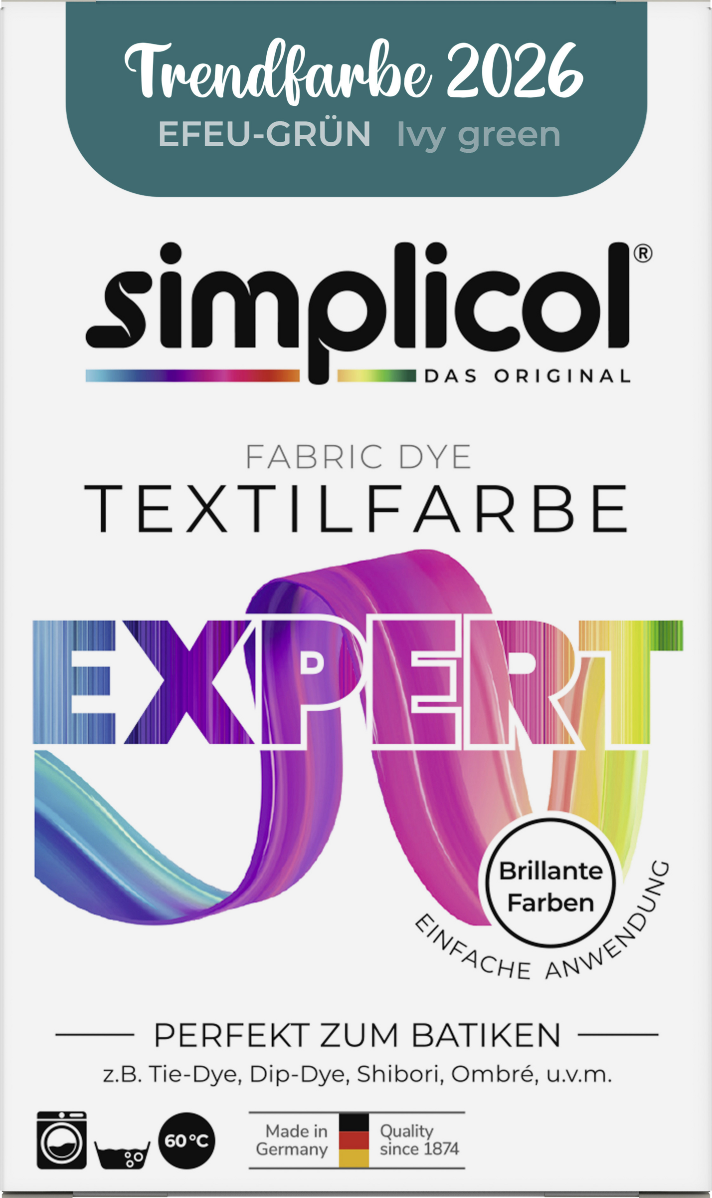 simplicol Textilfarbe expert Efeu-Grün