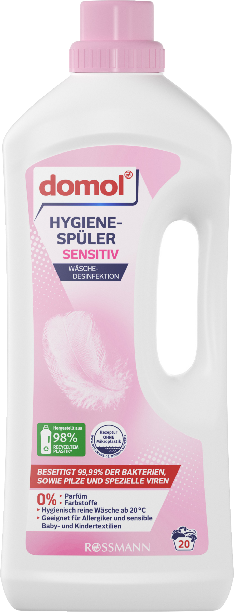 domol sensitiv Hygienespüler Sensitiv Flüssig 20 WL