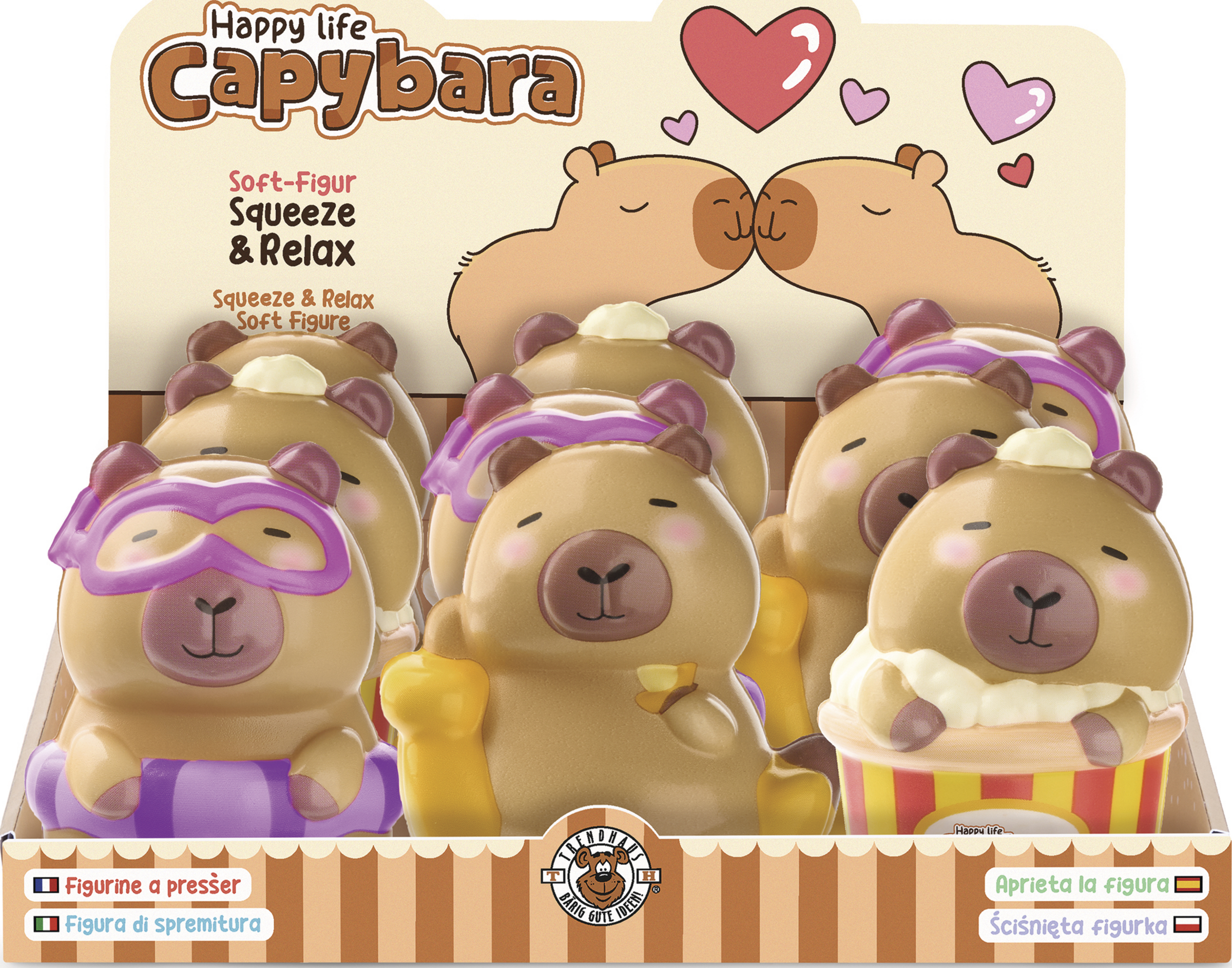 Trendhaus Anti-Stress Soft-Figuren Capybara