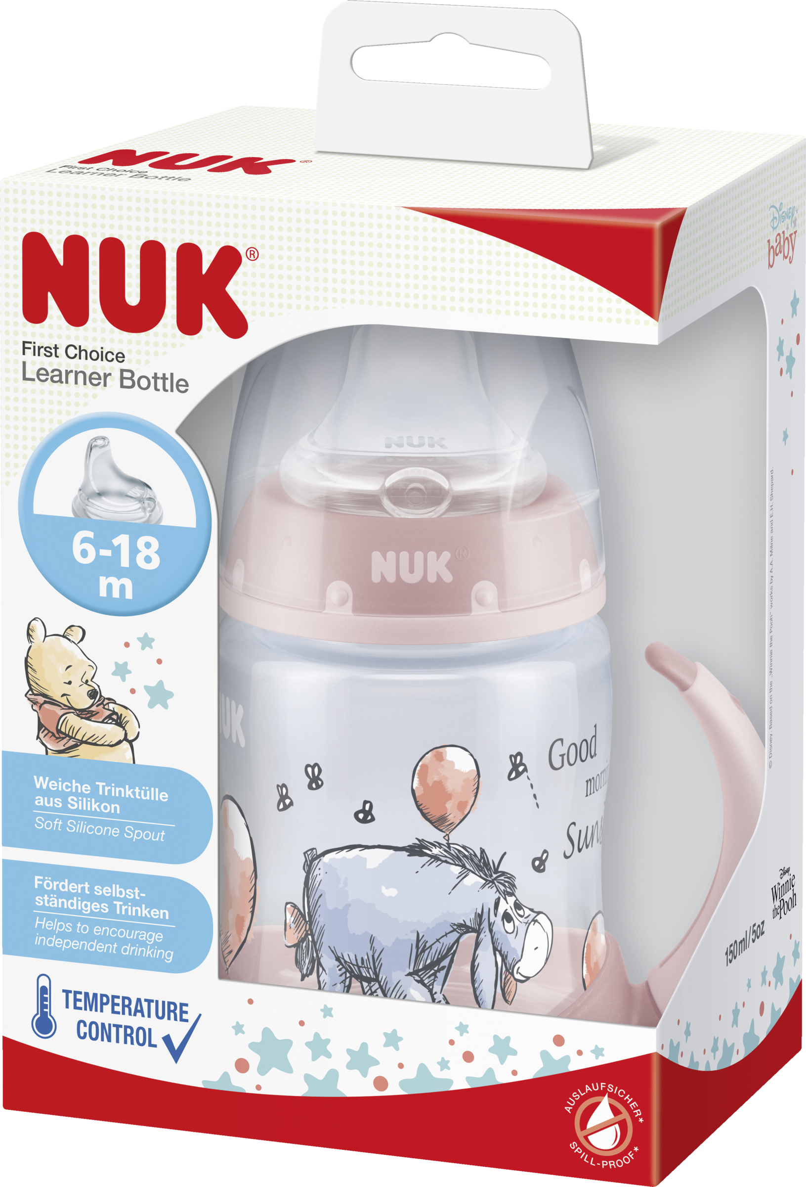 NUK Disney Winnie Puuh I-Aah First Choice Trinklernflasche