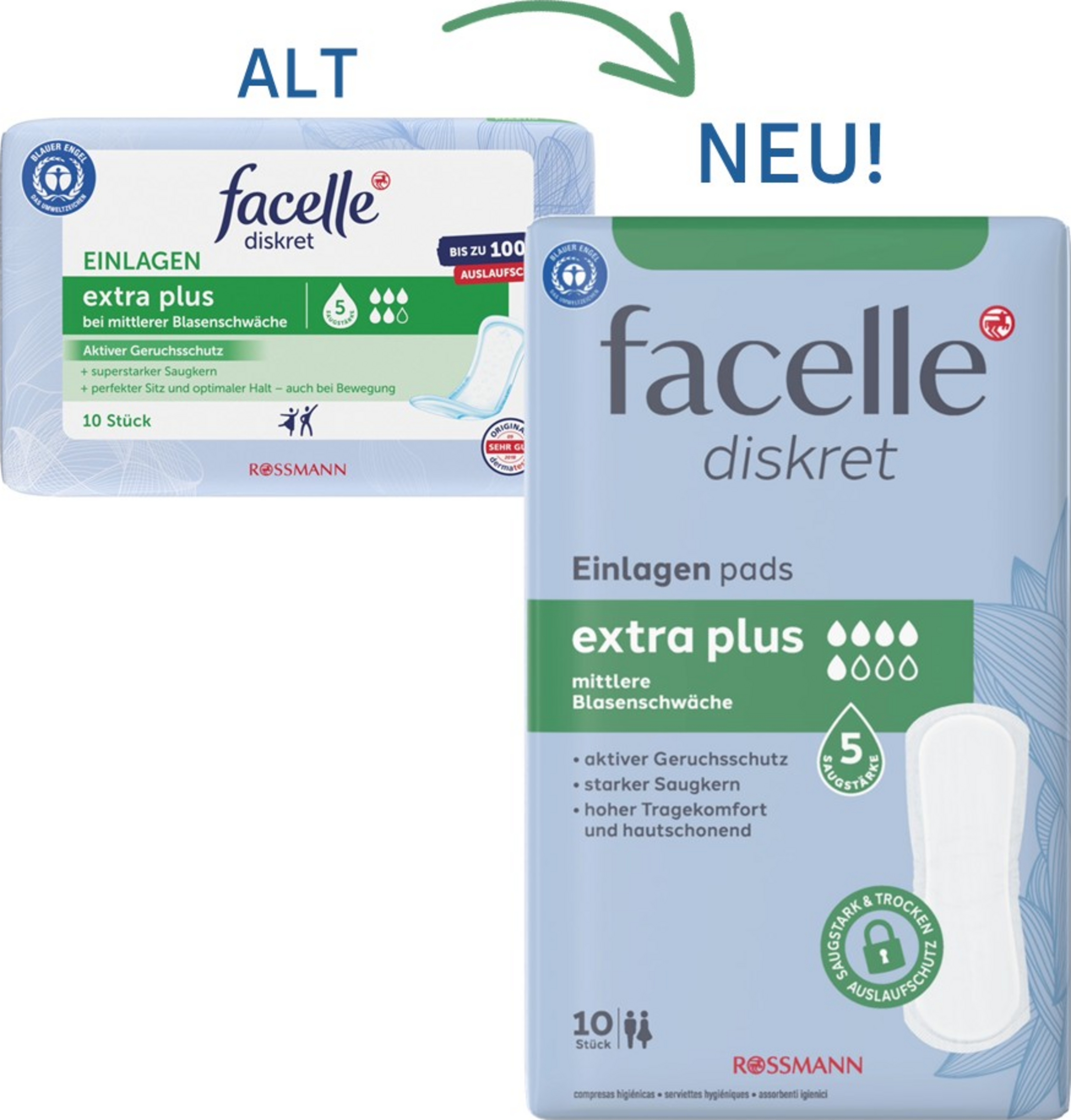 Hygiene-Einlagen Extra Plus