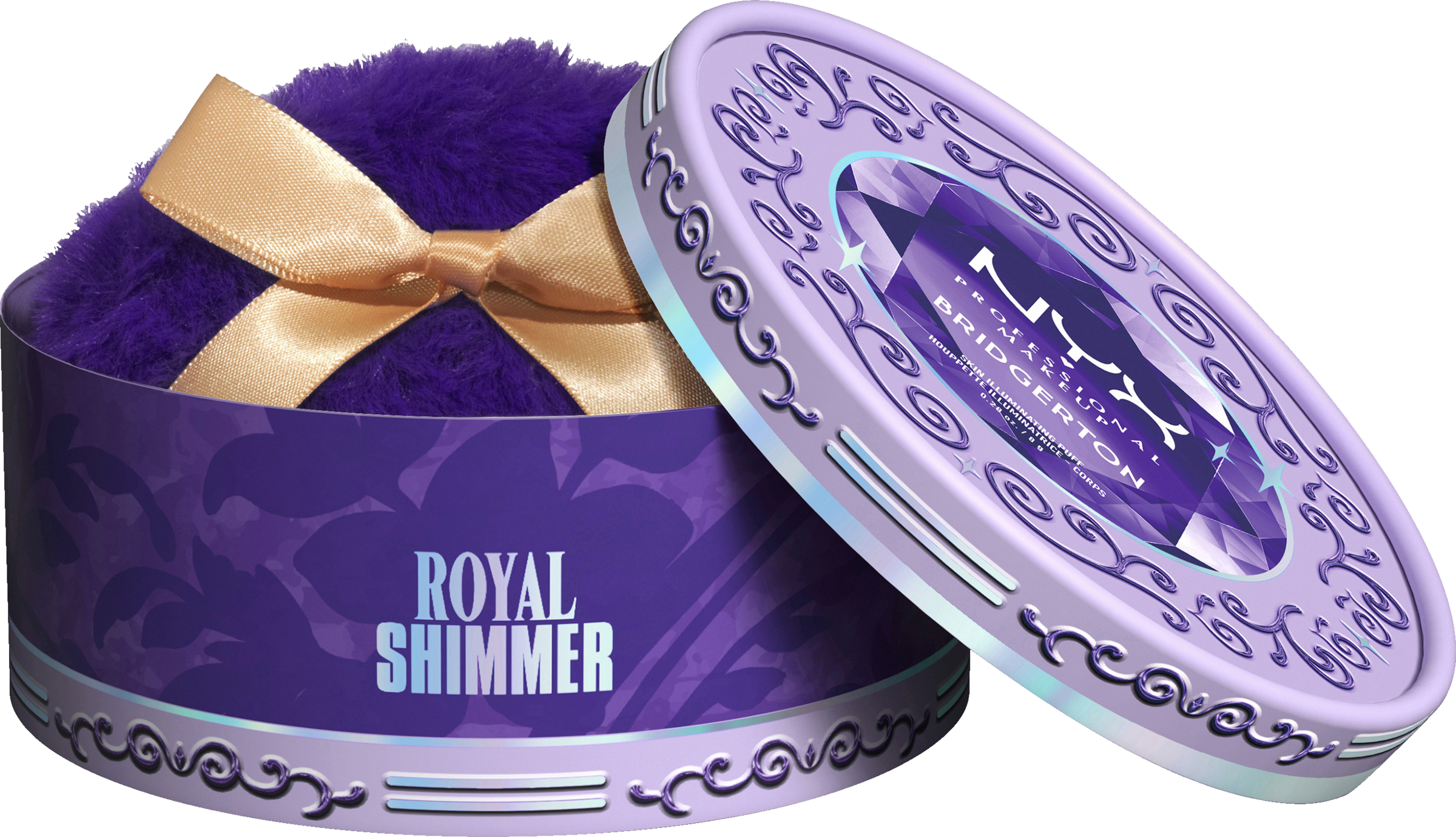 Bridgerton Royal Shimmer Skin Illuminating Puder mit Puderquaste Gold