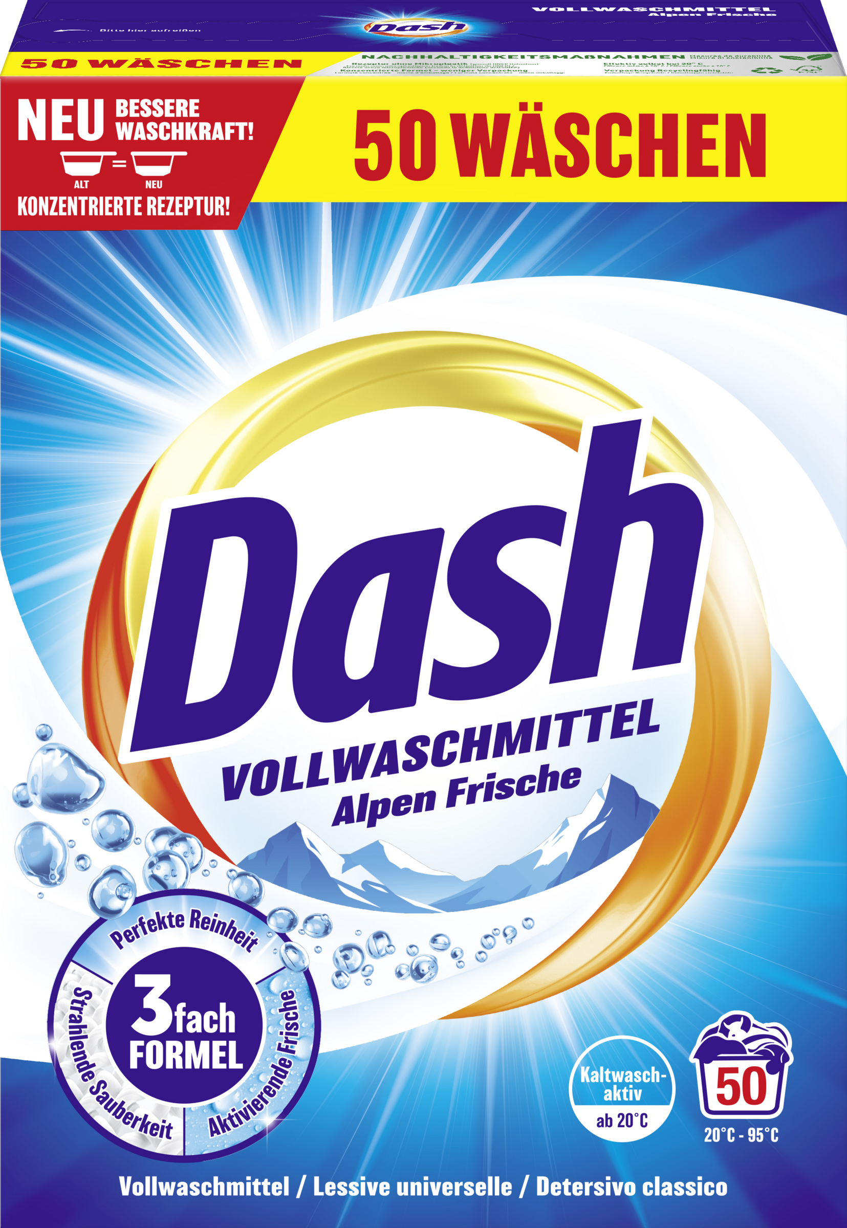 Dash Vollwaschmittel Pulver 50 WL