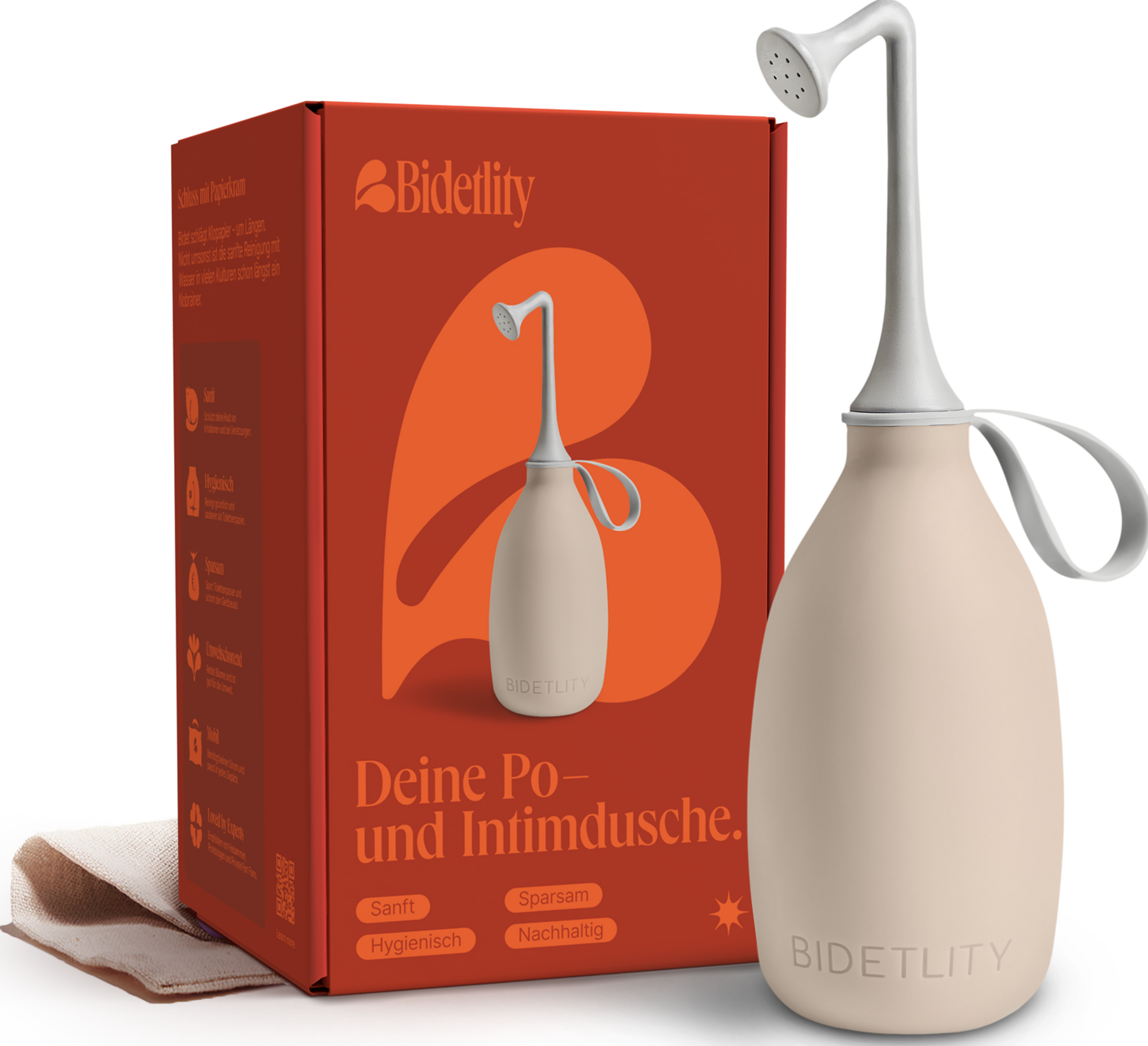 BIDETLITY Po-Dusche Intim-Dusche SOFT SAND