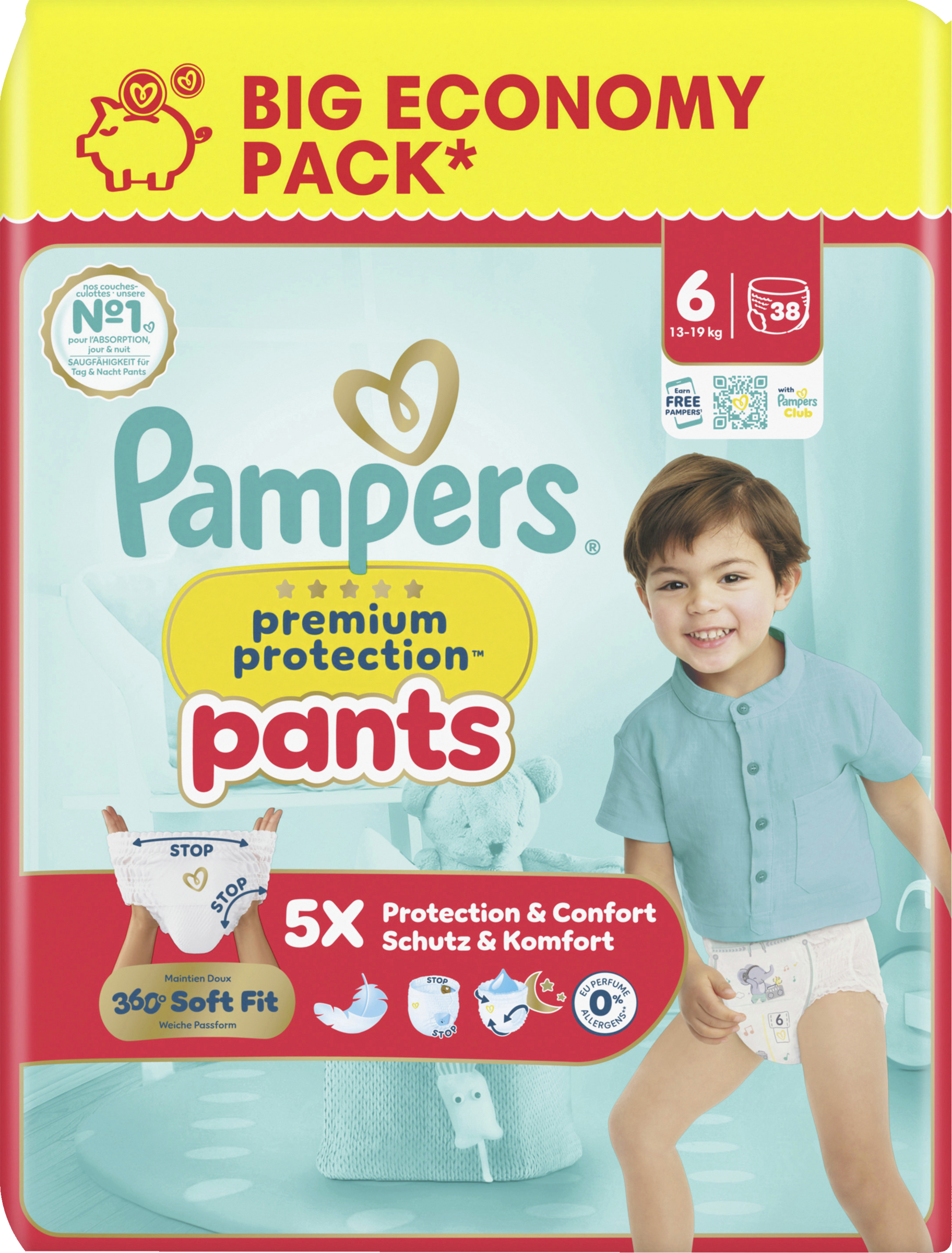 Pampers Premium Protection Pants  Gr 6 Extra Large 13-19kg BIG PACK