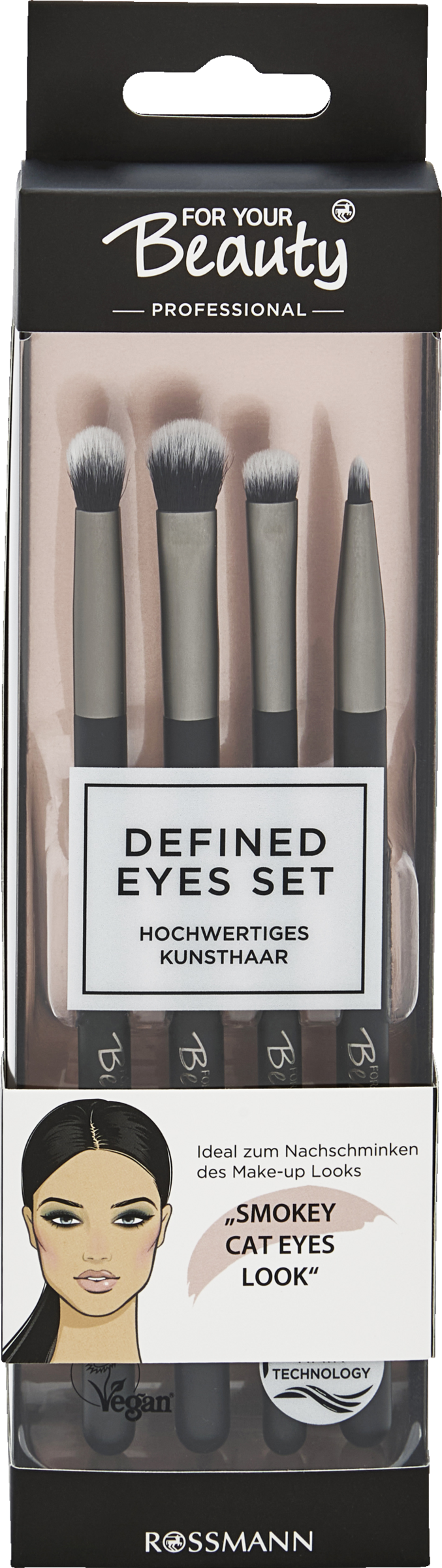 FOR YOUR Beauty Professional Defined Eyes Pinselset "Smokey Cat Eyes"