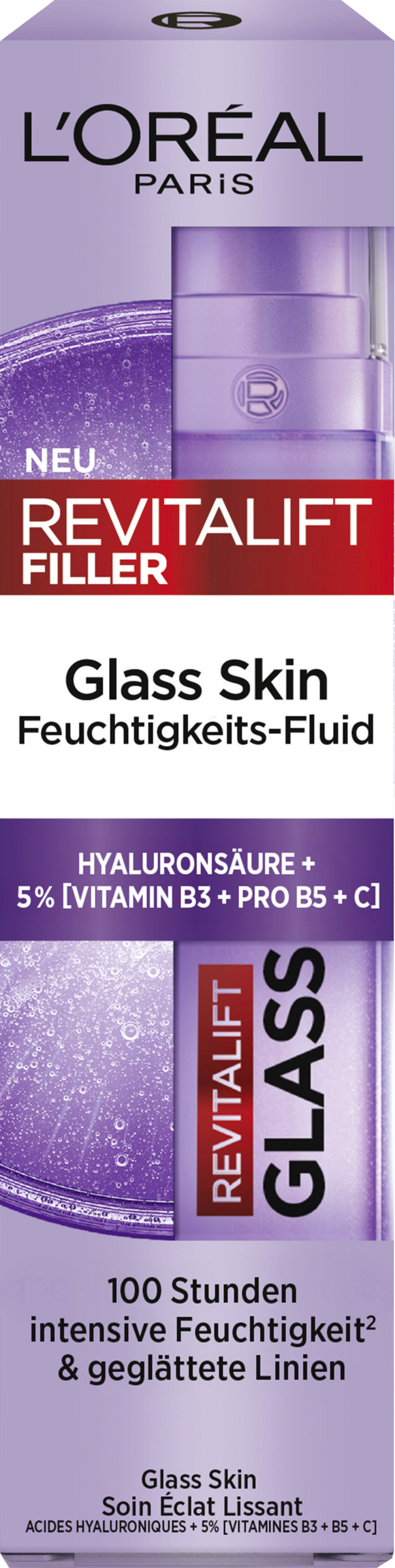 L’Oréal Paris Revitalift Filler Glass Skin Feuchtigkeits-Fluid