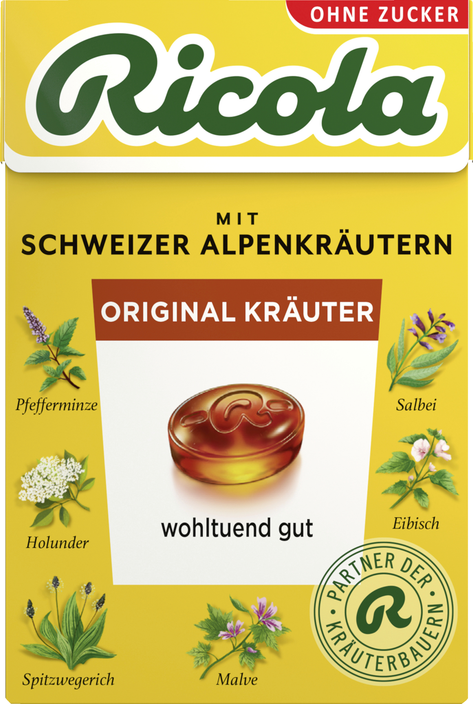 Ricola Schweizer Kräuterbonbons "Kräuter Original" zuckerfrei