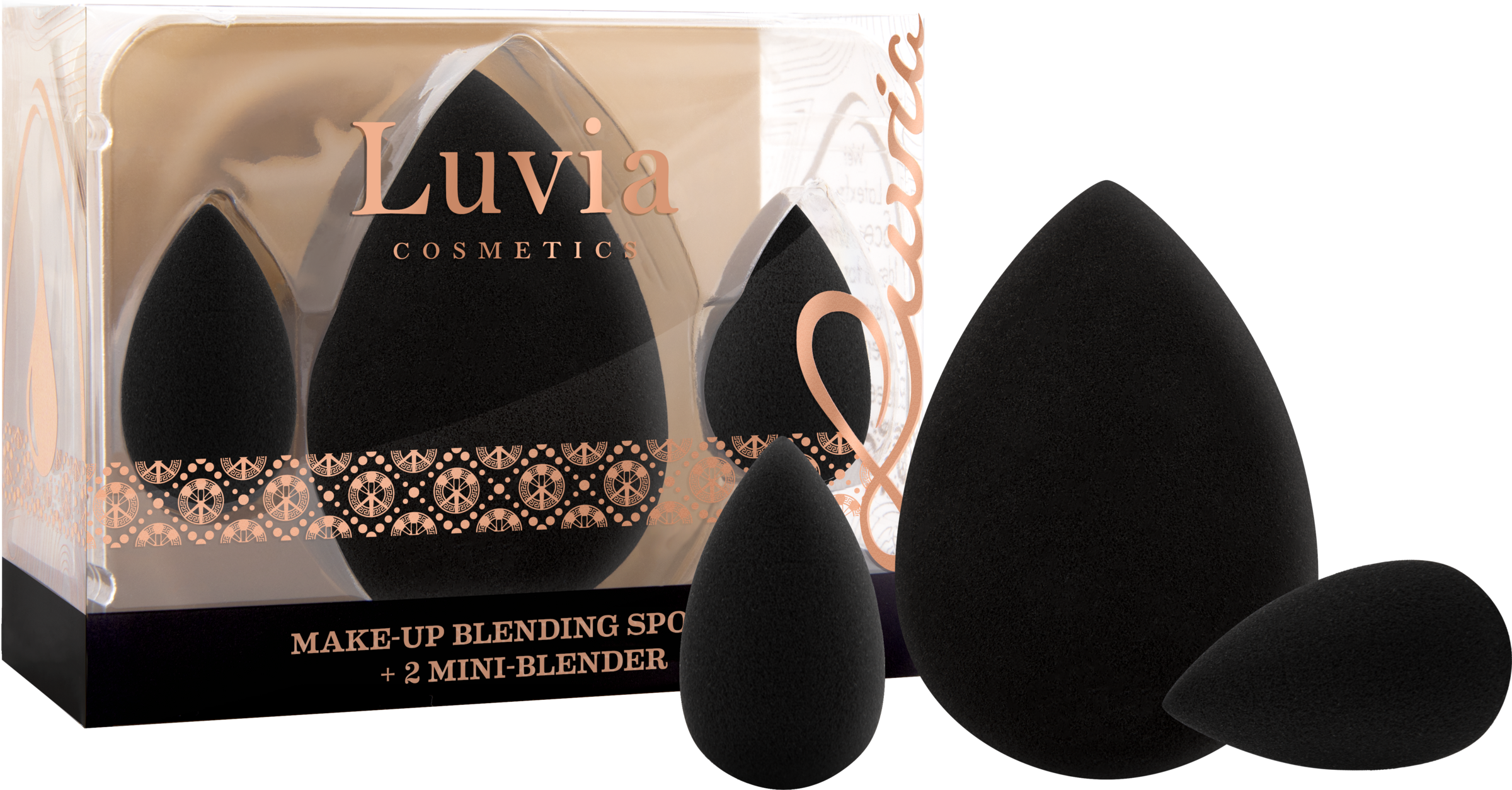 Luvia Cosmetics Make-Up Blending Sponge + 2 Mini Sponges