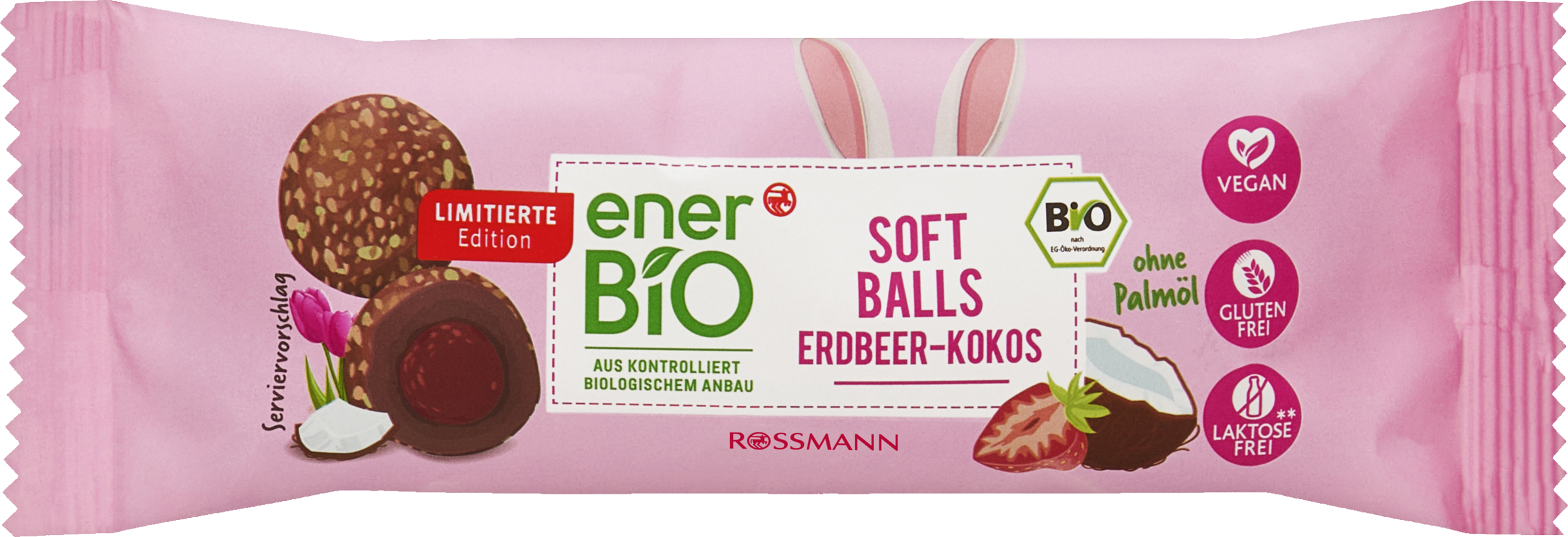 enerBiO Soft Balls Erdbeer Kokos