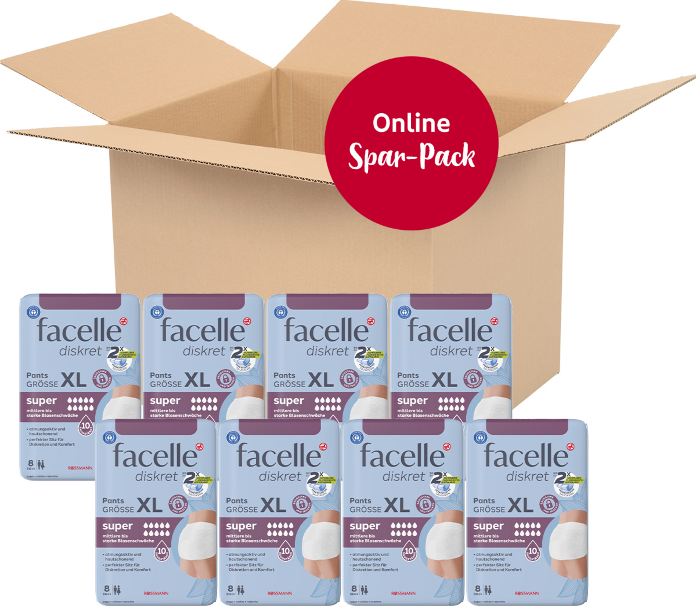 facelle diskret Vorteilspack Pants super Gr. XL