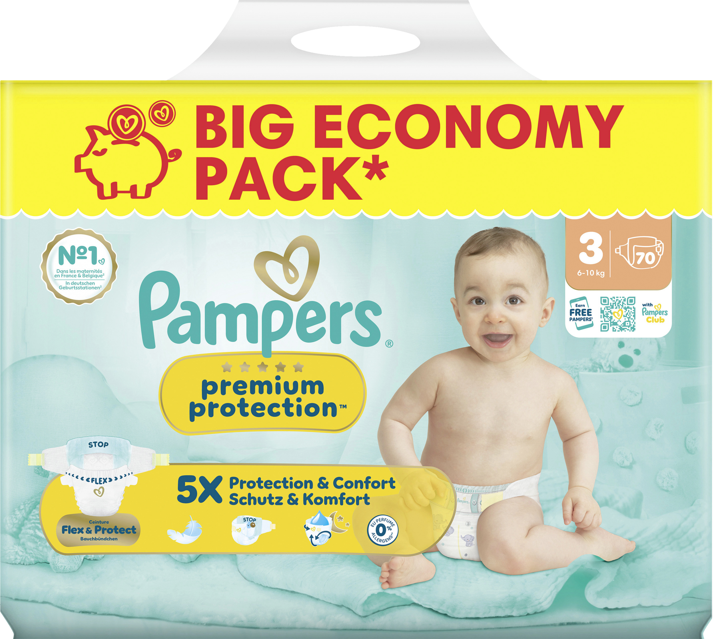 Pampers Premium Protection Windeln Gr. 3 Midi (6-10kg)