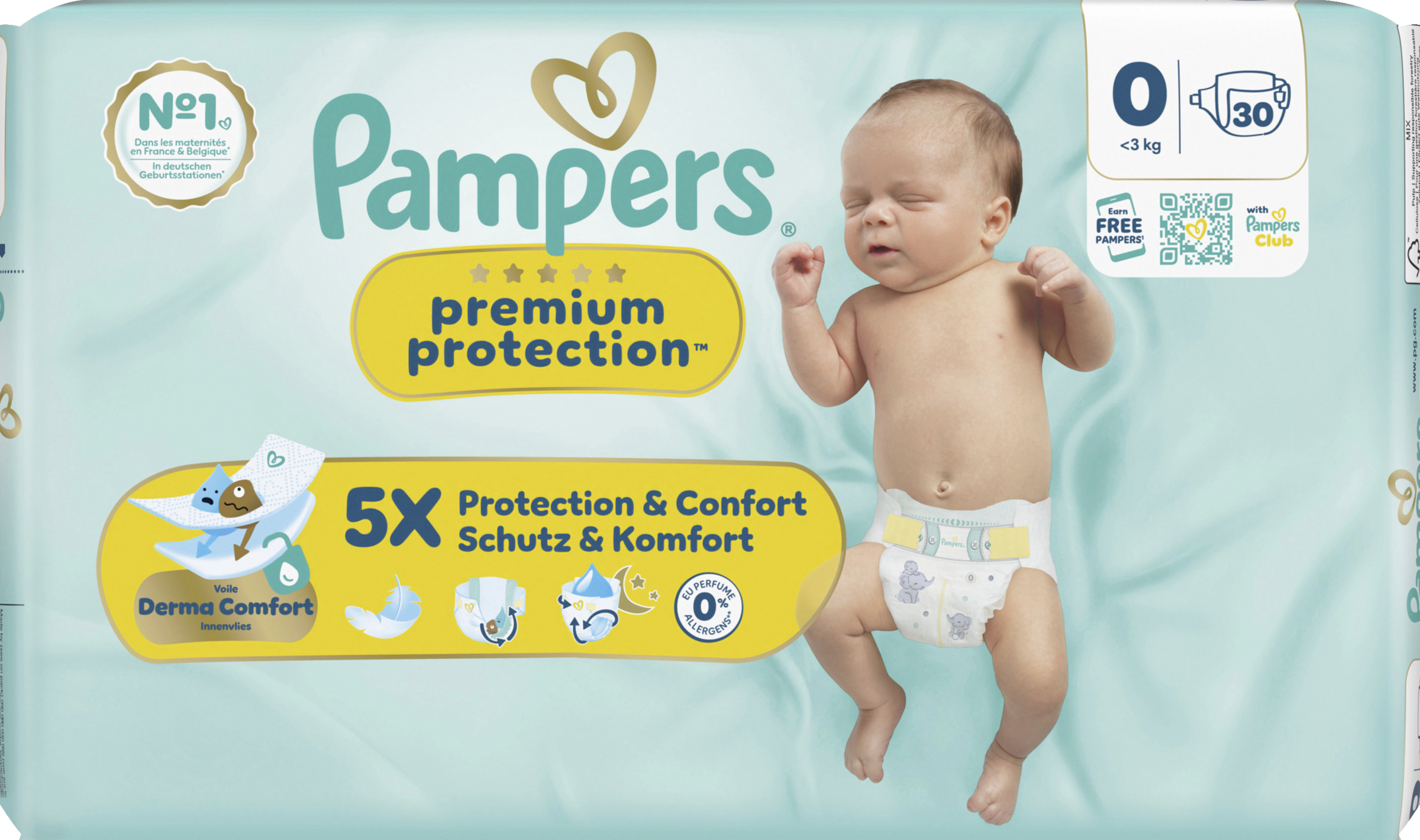 Pampers Premium Protection New Baby Windeln Gr. 0 Micro (3kg)