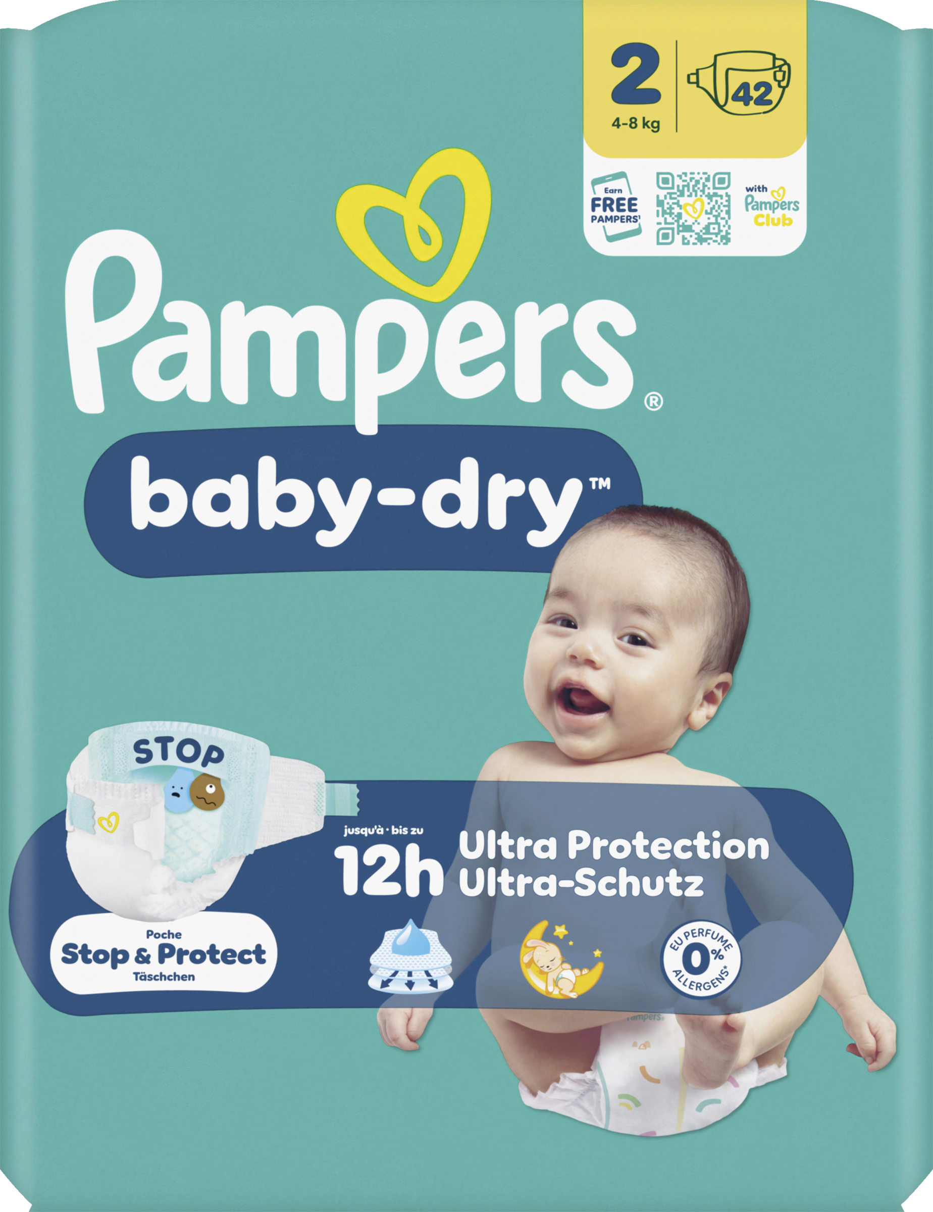 Pampers Baby Dry Windeln Gr.2 Mini (4-8kg)