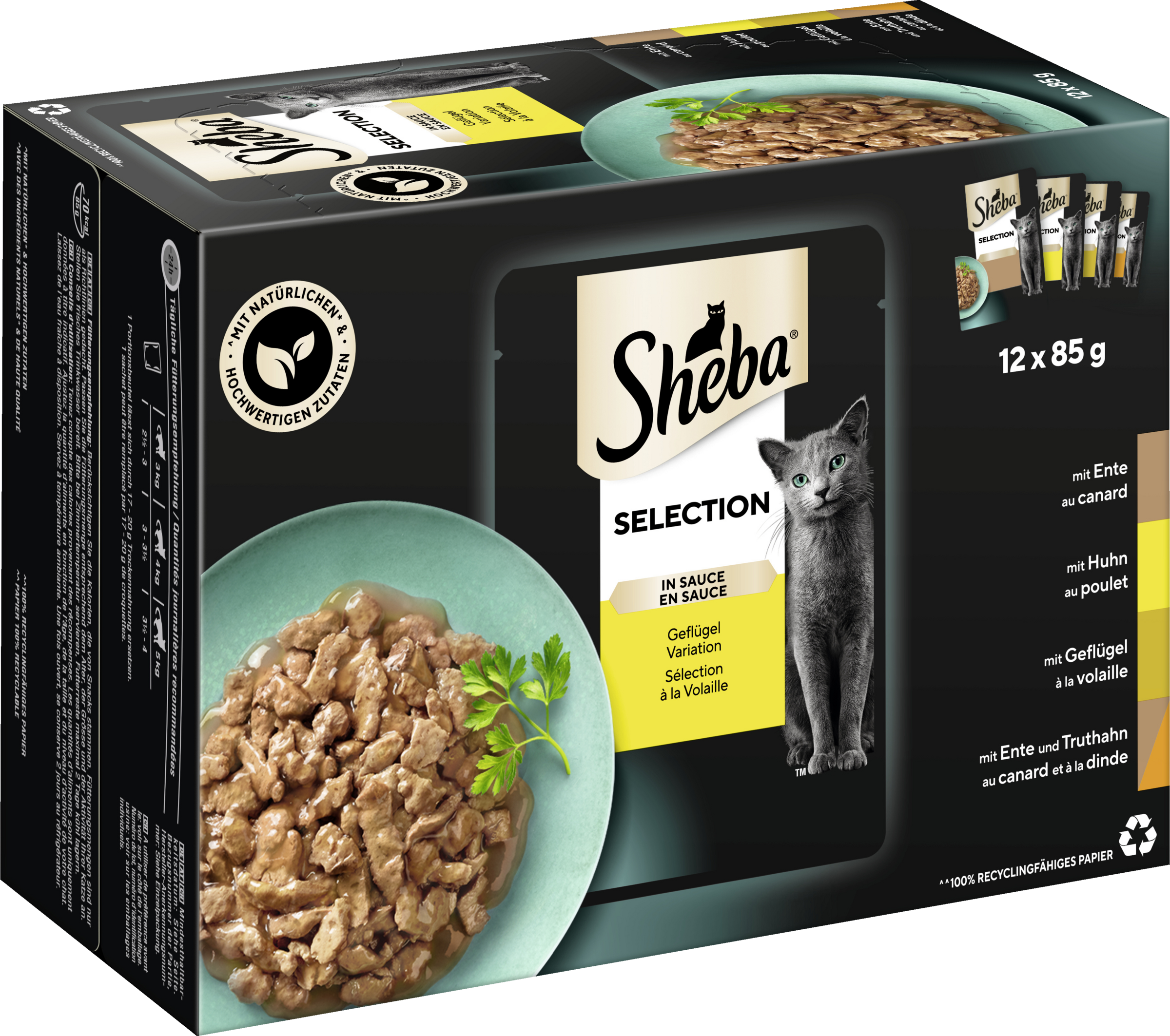 Sheba Selection in Sauce Geflügel Variation Multipack